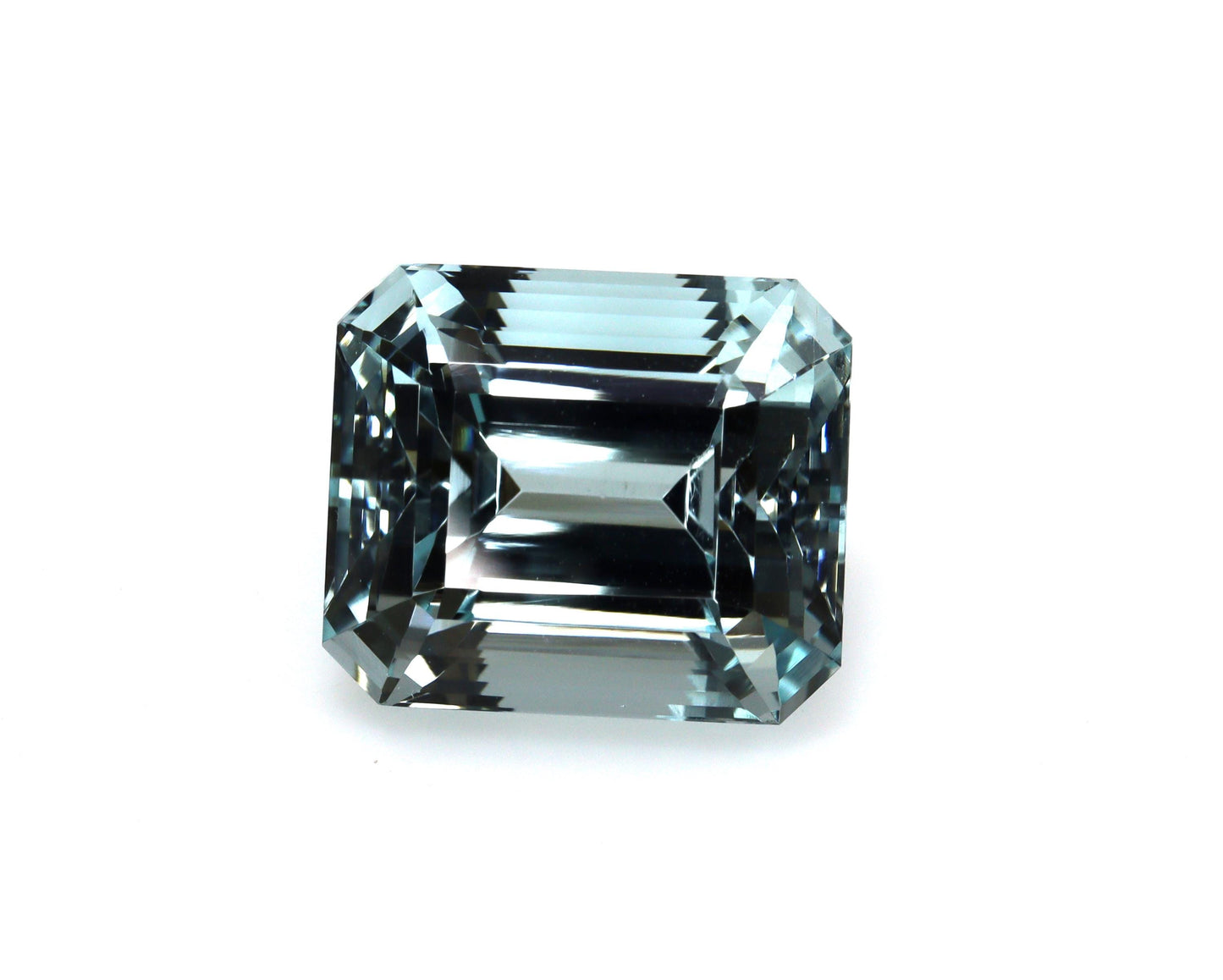 10.4 Ct Greenish Blue Aquamarine | Emerald Cut Gem 13x11.3mm | Flawless Brazilian Aquamarine | AAA Loose Gem for Ring, Big Emerald Cut Ring
