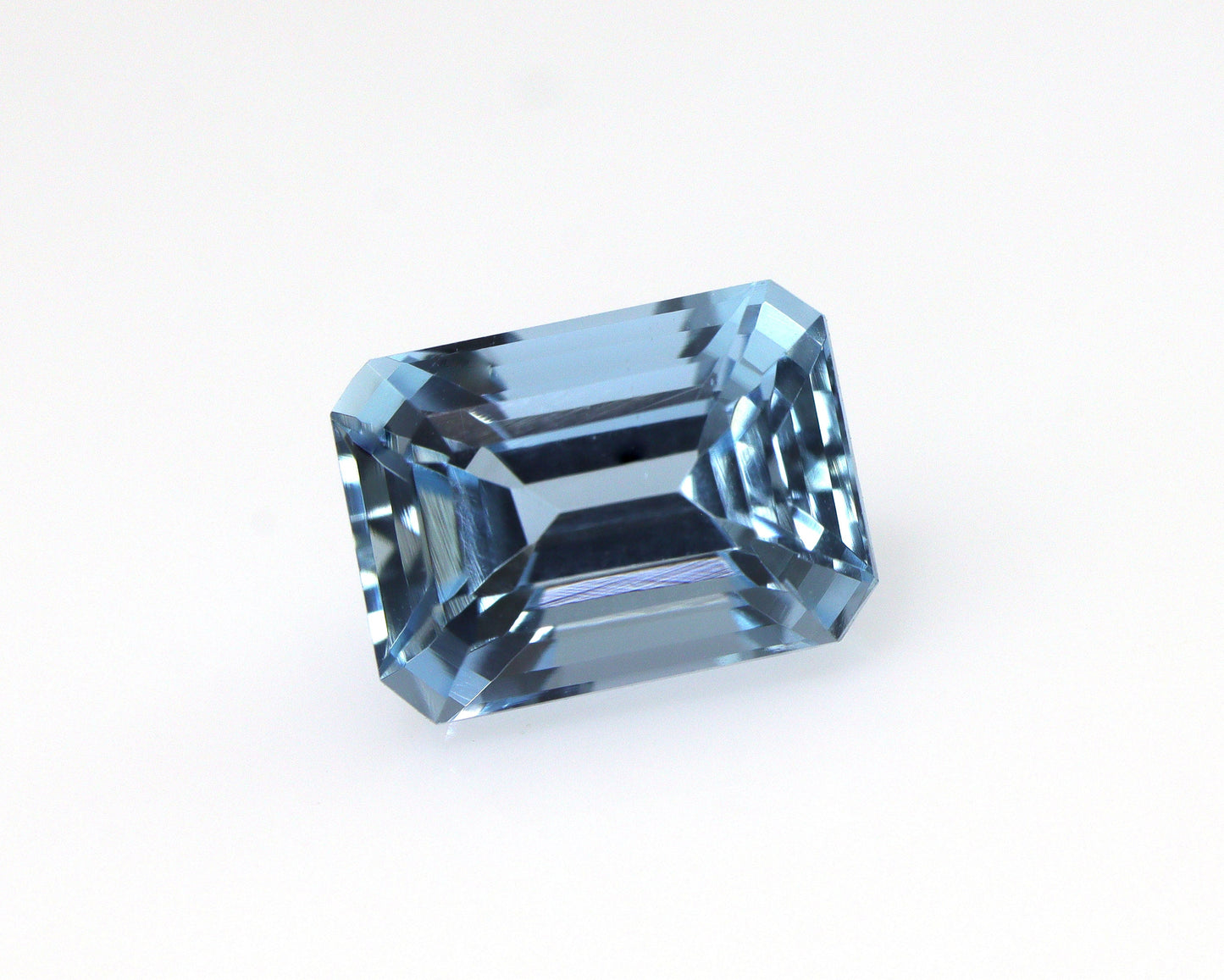 1.4 Ct Natural Aquamarine Emerald Cut | Blue Loose Gemstone | March Birthstone for Ring or Pendant