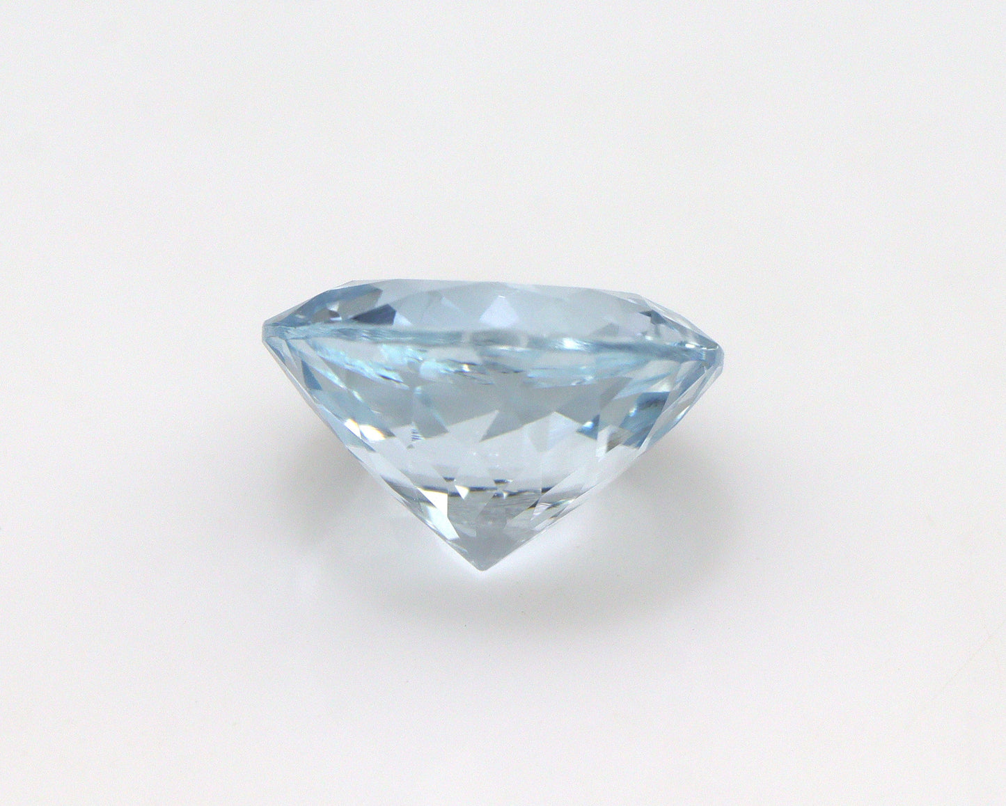 3.5 Ct Natural AAA Aquamarine Round 10 mm, Loose Aquamarine Gemstone, Light Blue March Birthstone, Unheated Aquamarine