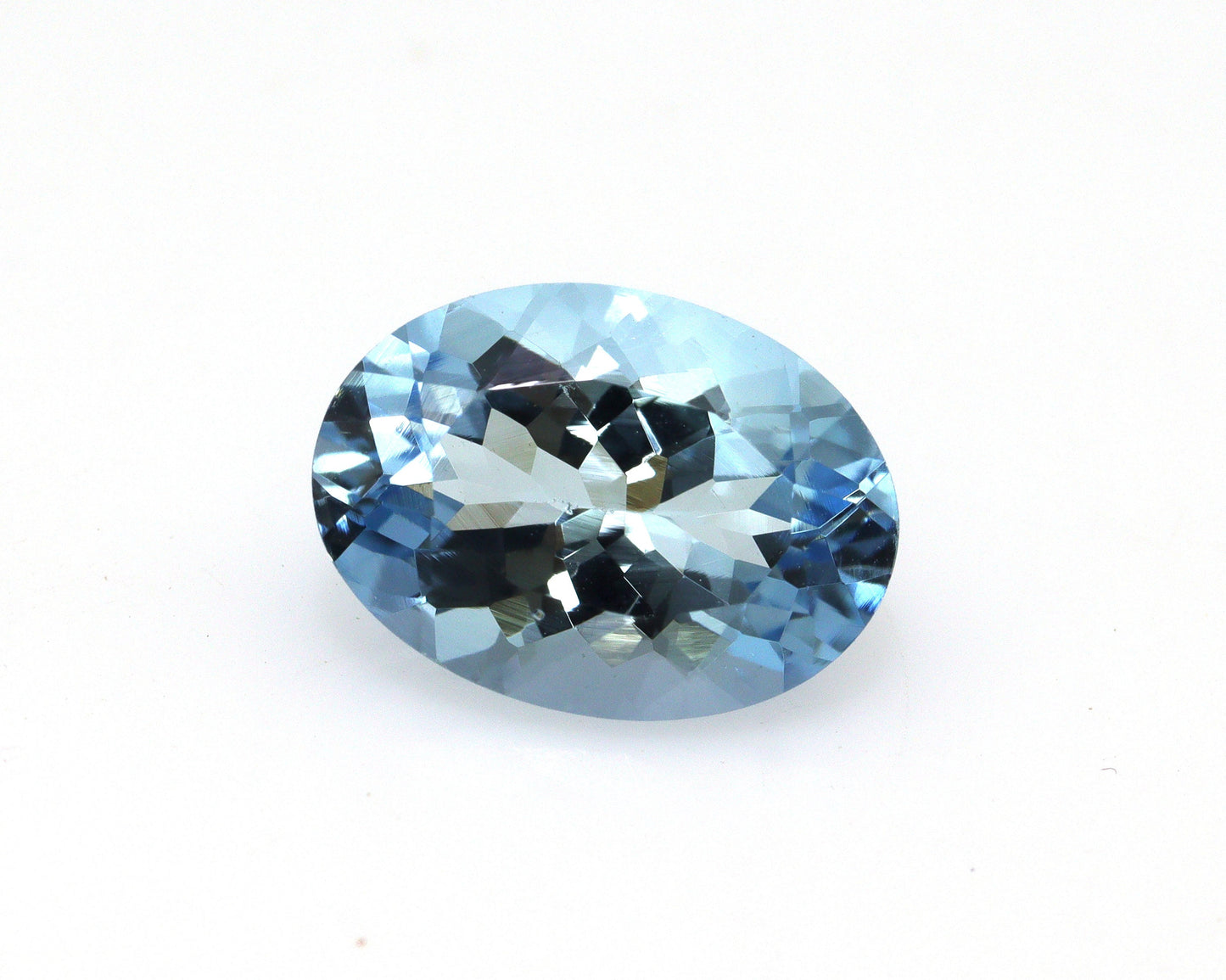 Top Color 2.5 Ct Natural Aquamarine Oval Cut | Close to Santa Maria Blue | Loupe Clean Loose Gemstone