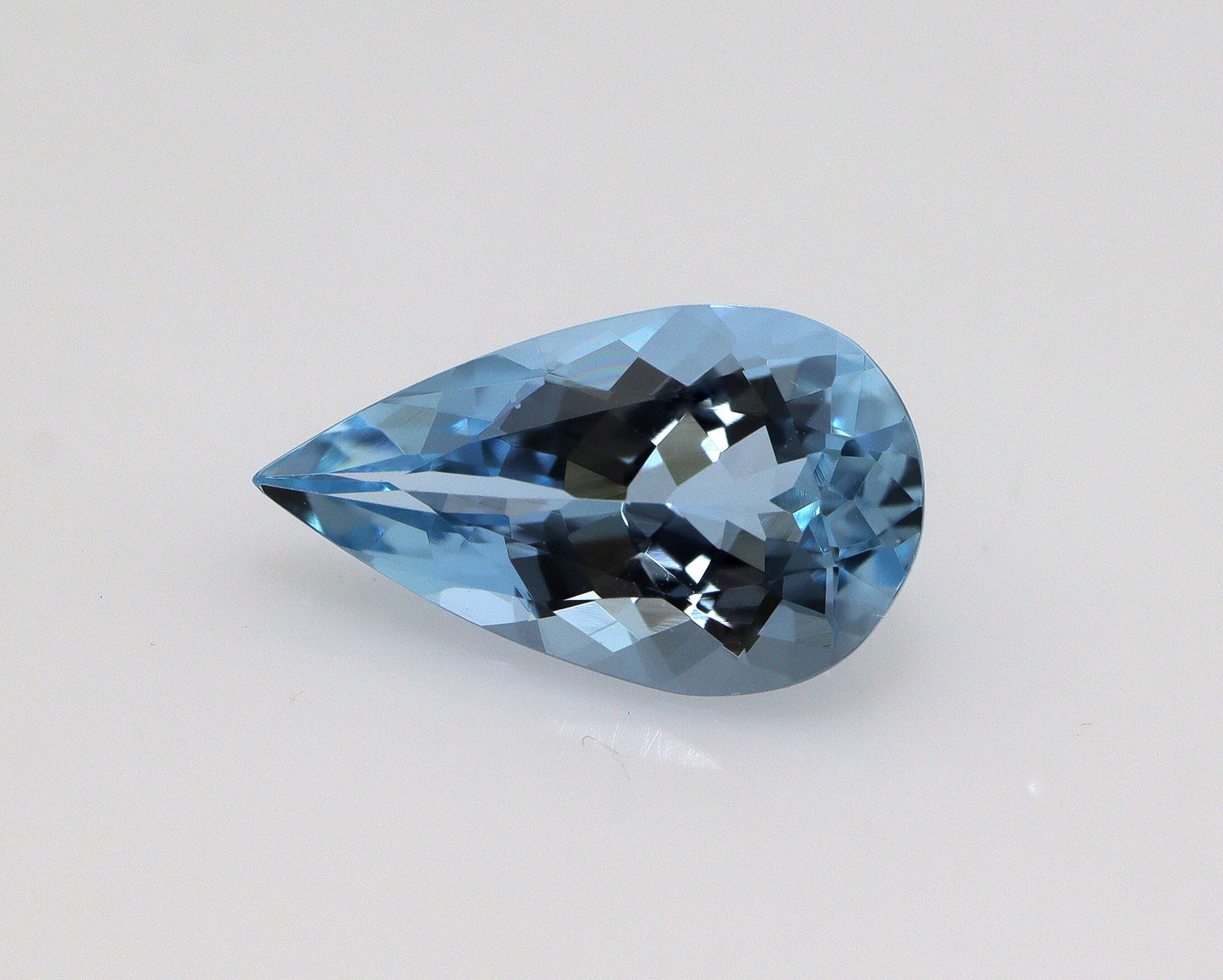 1.63 Ct Aquamarine Pear Cut – AAA+ Dark Blue Gemstone, Natural Pear Shape Aquamarine for Engagement Ring, Santa Maria Color
