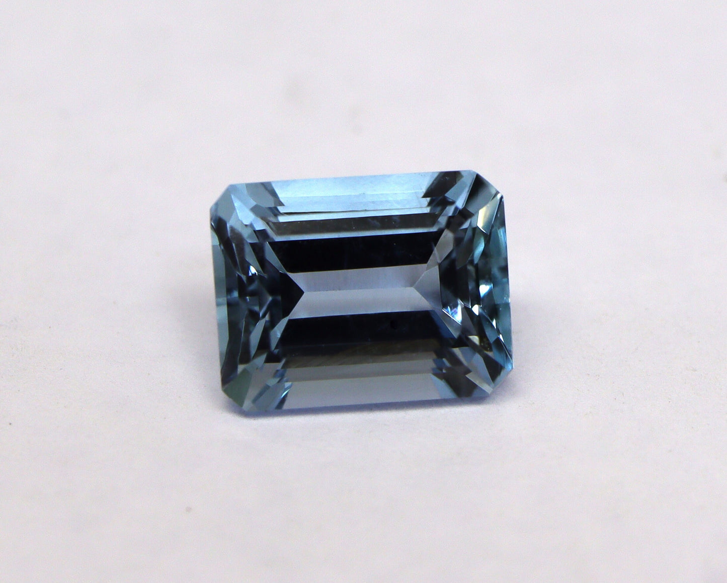 1.18 Ct Dark Blue Aquamarine Emerald Cut • AAA Natural Aquamarine • Eye-Clean 7x5 mm Octagon Gemstone • Deep Blue Aquamarine for Ring