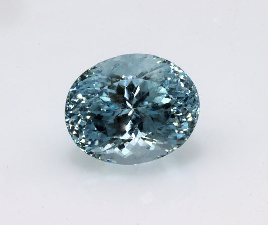10 Ct Natural Aquamarine Oval | 14.5x11.8mm AAA Gem, Statement Ring or Pendant Stone, For High-end custom jewelry, Big Size, Wedding Jewelry