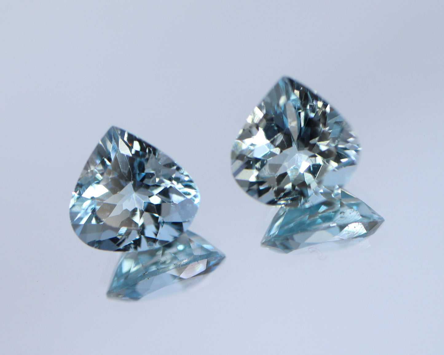 7 mm Heart Cut Aquamarine Gemstone | AAA+ Natural Blue Aquamarine | Loupe Clean Unheated Aquamarine | March Birthstone for Ring or Pendant