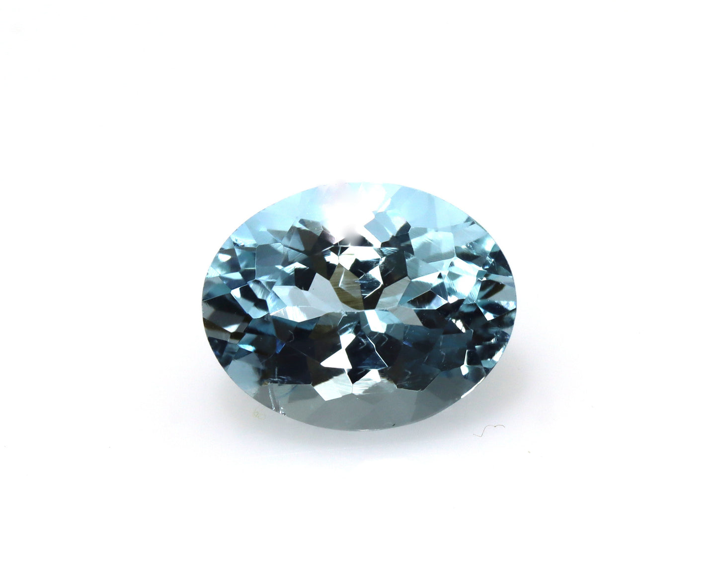 Top Color! 2.3 Cts Aquamarine Oval Cut, Dark Blue Natural Gemstone, 9.8x7.8 mm Eye Clean AAA Aquamarine for Ring