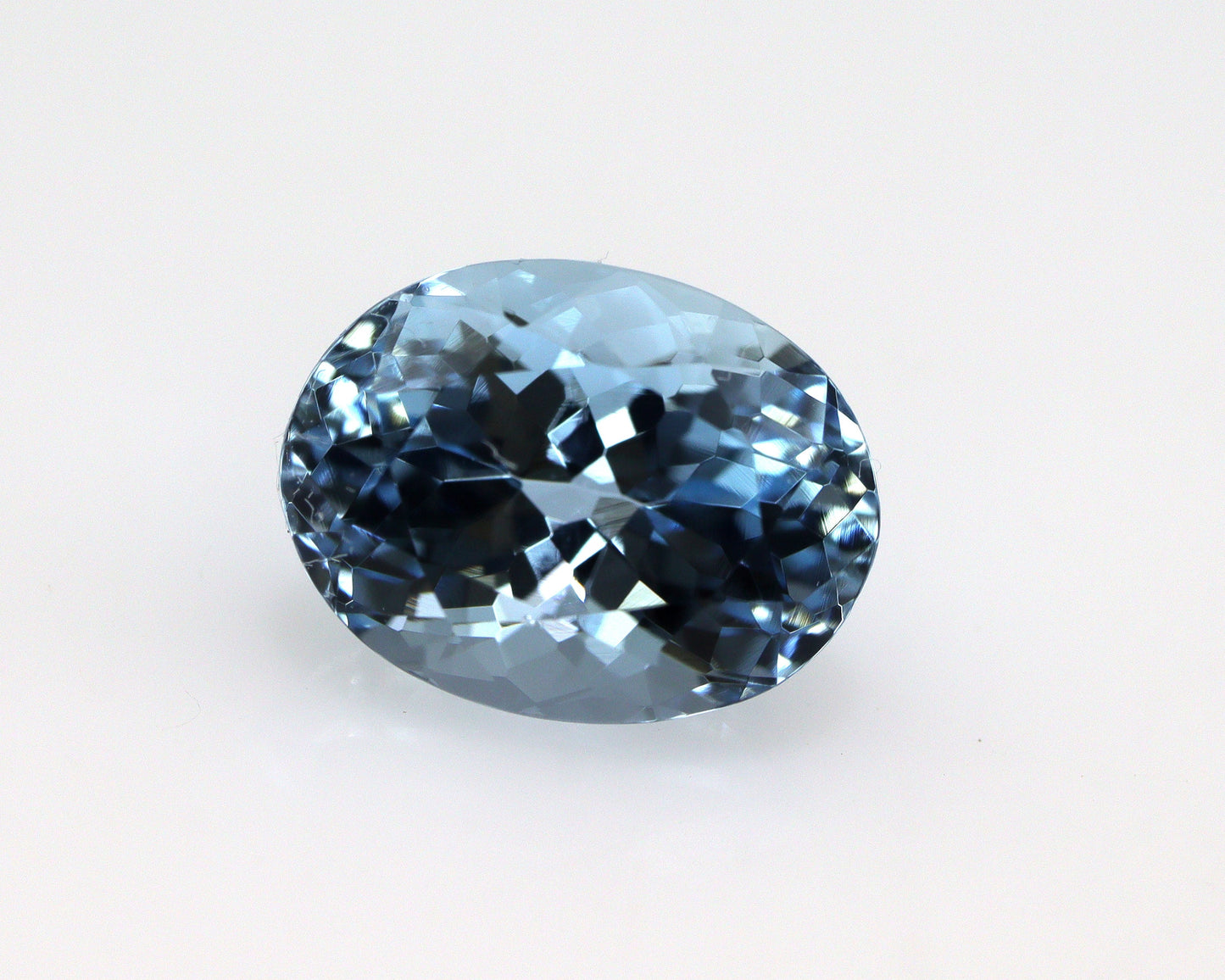 2 Ct Natural Aquamarine Oval Cut Gemstone | Deep Blue Aquamarine | March Birthstone | Micro Faceted Oval for Ring or Necklace Jewelry