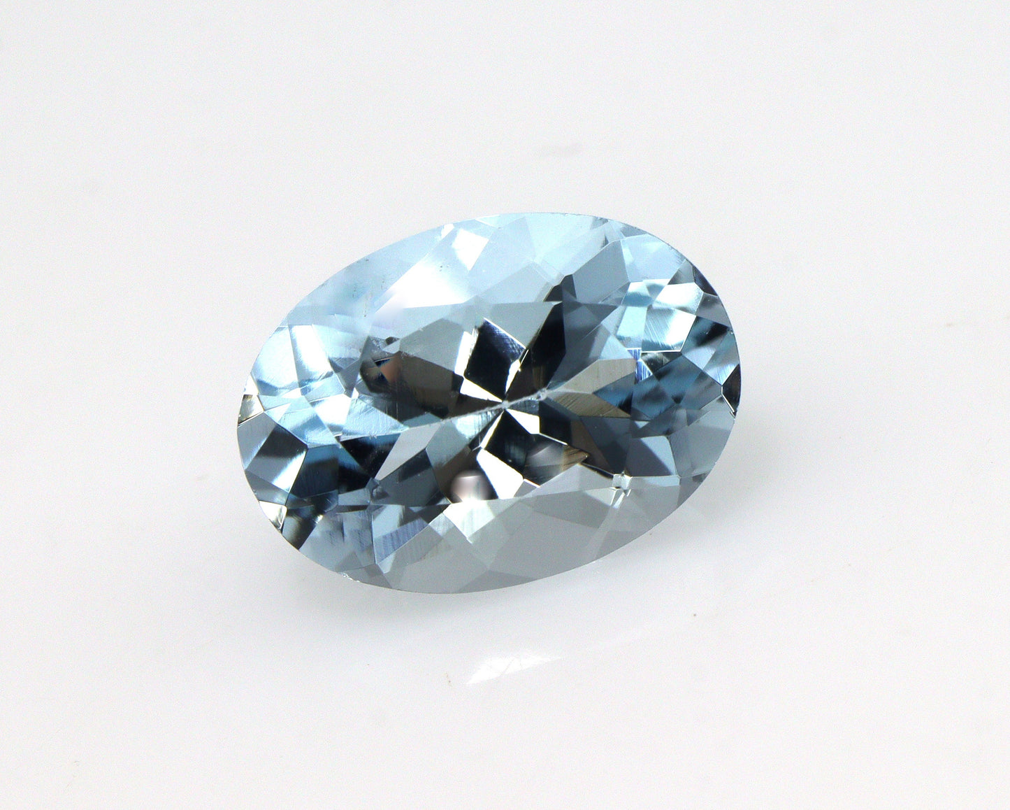 2.1 Cts Oval Cut Aquamarine Gemstone | AAA Medium Blue Faceted Stone | March Birthstone | Natural Unheated | Ring, Pendant, Halo Necklace