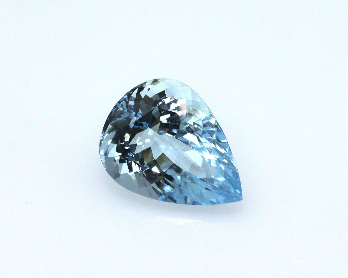 3.5 Ct Natural Aquamarine Pear – 12x9 mm AAA Medium Blue Gemstone, Eye Clean March Birthstone for Necklace or Engagement Ring