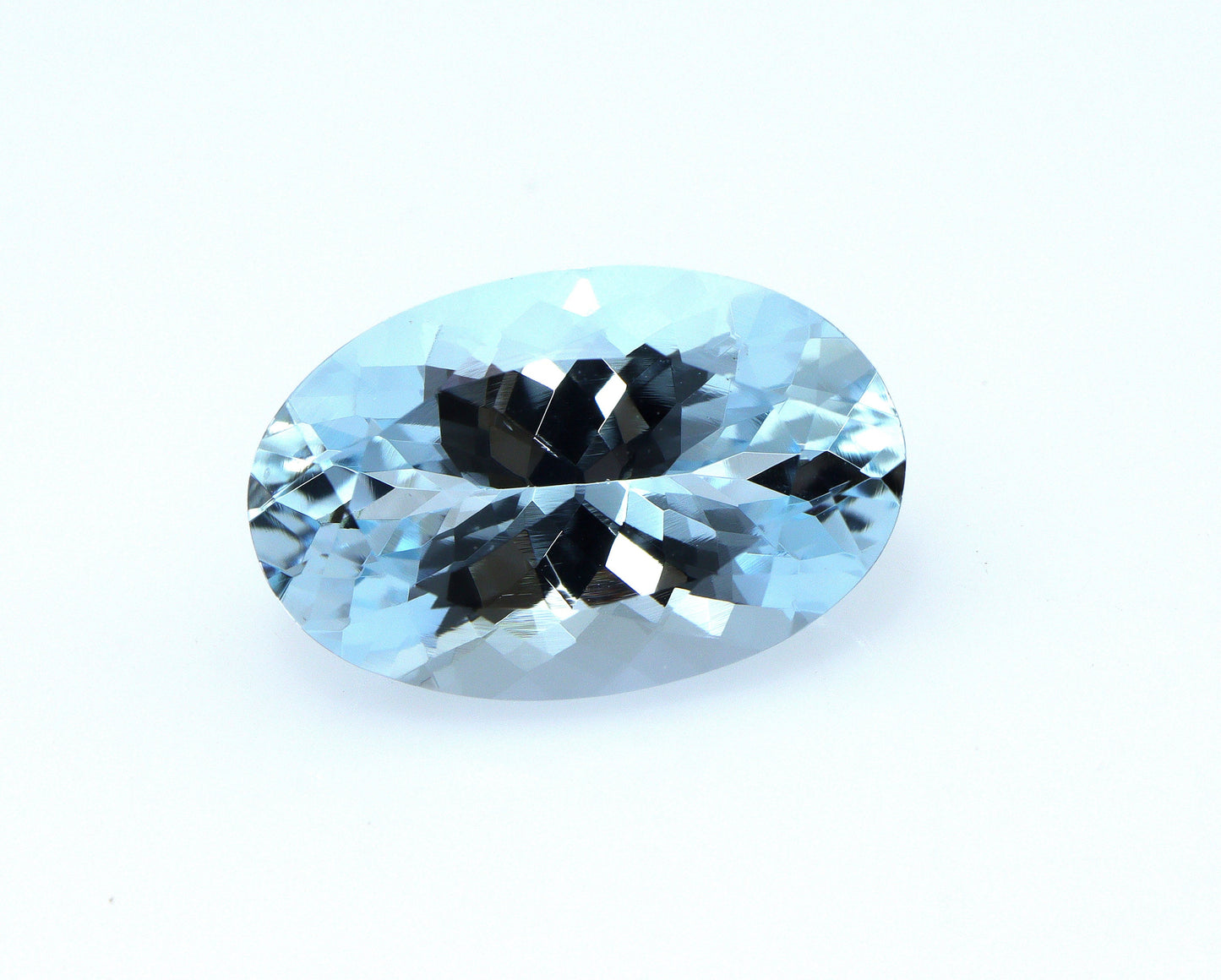 5.8 Ct Natural Aquamarine Oval Cut, 15.2x9.9 mm Top Blue Loupe Clean Gem, Big Aquamarine for Ring or Pendant, From Factory