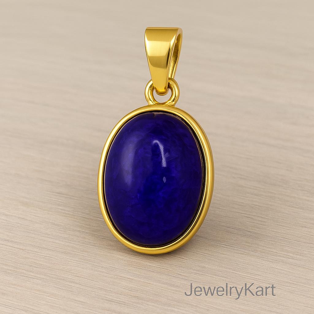Large Tanzanite Pendant 24.9 Ct | Oval Tanzanite Cabochon Sterling Silver | Tanzanite Necklace, December Birthstone Gift