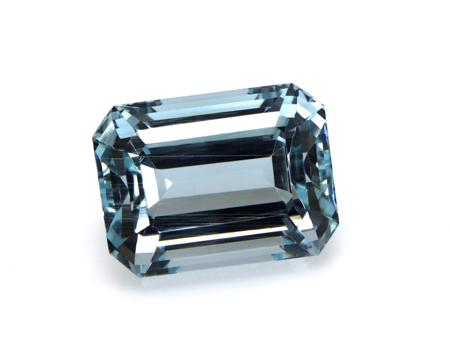 11.5Ct Emerald Cut Aquamarine Loose Gemstone, 14.6x10.9 mm AAA Aquamarine for Pendant or Ring, Emerald Cut Aquamarine, Custom Made Ring