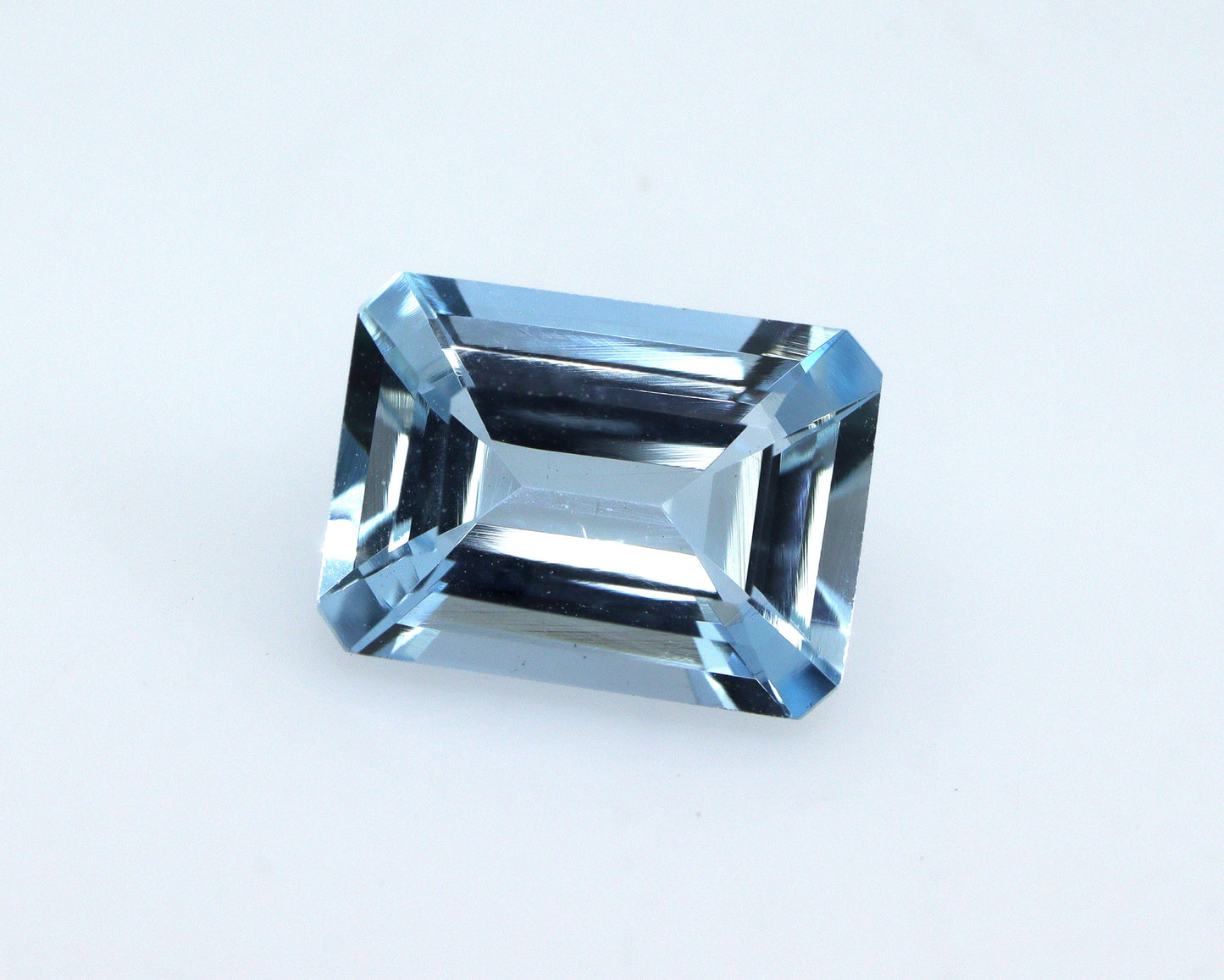 1.4ct Emerald Cut Aquamarine | AAA Natural Blue Gemstone | Eye Clean Aquamarine for Ring | 8.3x6mm Custom Jewelry Stone, Custom Ring Stone