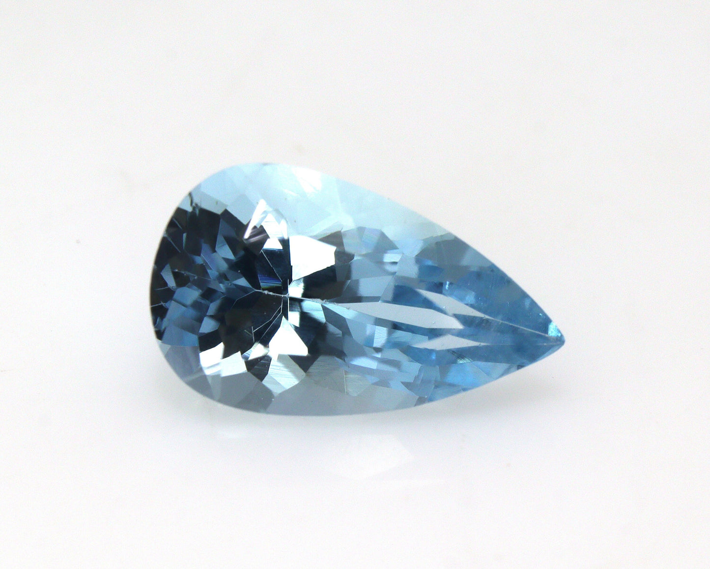 TOP Blue! 1.8 Ct Natural Dark Aquamarine Pear Cut – Deep Blue AAA | 11×6.6 mm Loupe Clean | Unheated & Untreated | Engagement Ring Stone