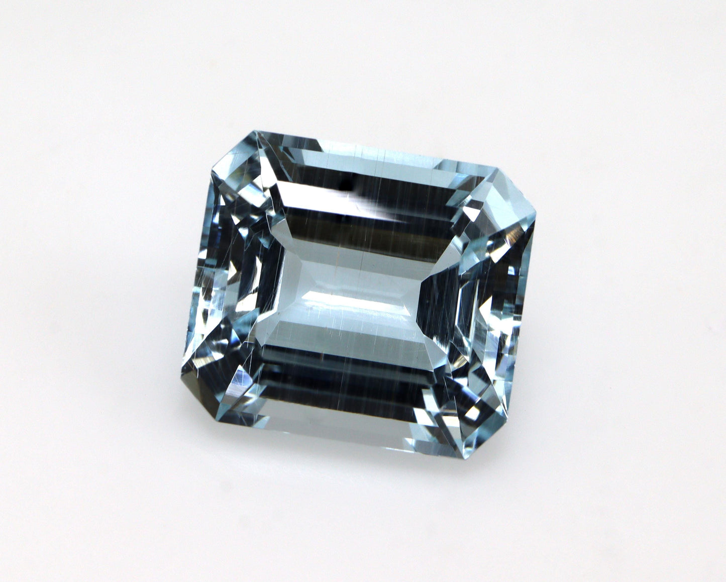 8.1 Ct Aquamarine Emerald Cut Gem, 12.9x11.5mm Ocean Blue Solitaire, For Ring or Necklace, Emerald Cut Necklace, BIG Aquamarine Solitaire