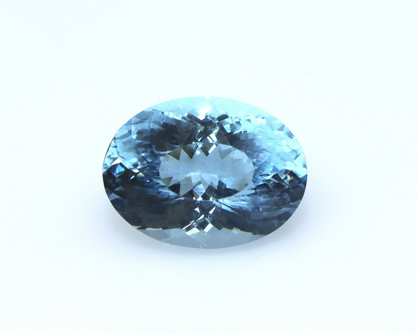 10.7 Ct Dark Blue Aquamarine Oval, 16.8x12.5mm Eye Clean VVS Gem, Rare Color for Ring or Pendant, Natural & Unheated, Big Aquamarine
