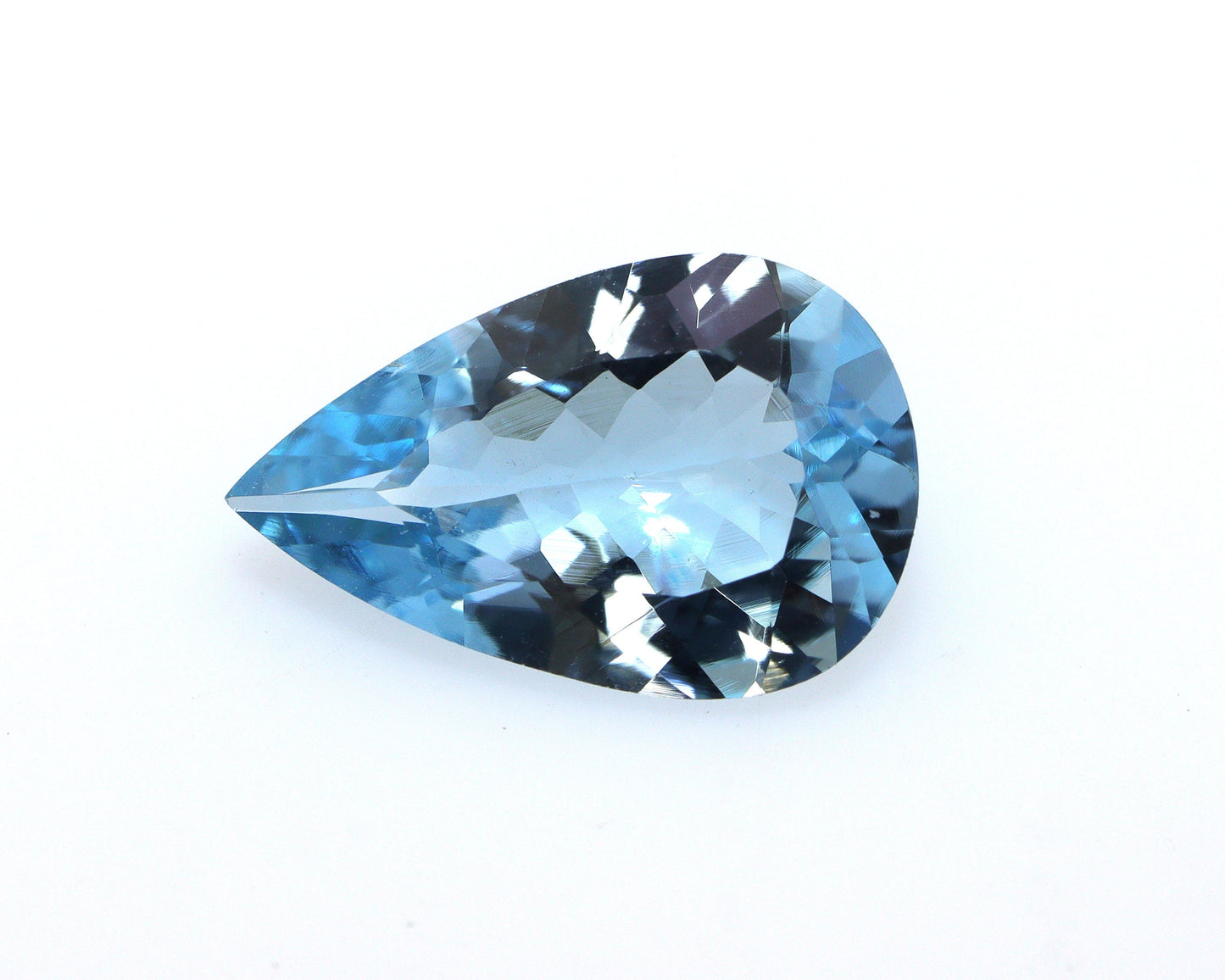 2.25 Ct Santa Maria Aquamarine Pear | Dark Blue Natural Gem | Loupe Clean Unheated | Pear Cut Ring Stone | AAA+, Top Notch Quality,
