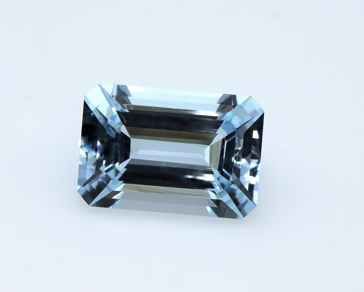 3.8 Ct AAA Natural Aquamarine Emerald Cut, Top Grade Blue Step Cut Gemstone, Fine Faceted Octagon Aquamarine for Ring or Engagement Jewelry