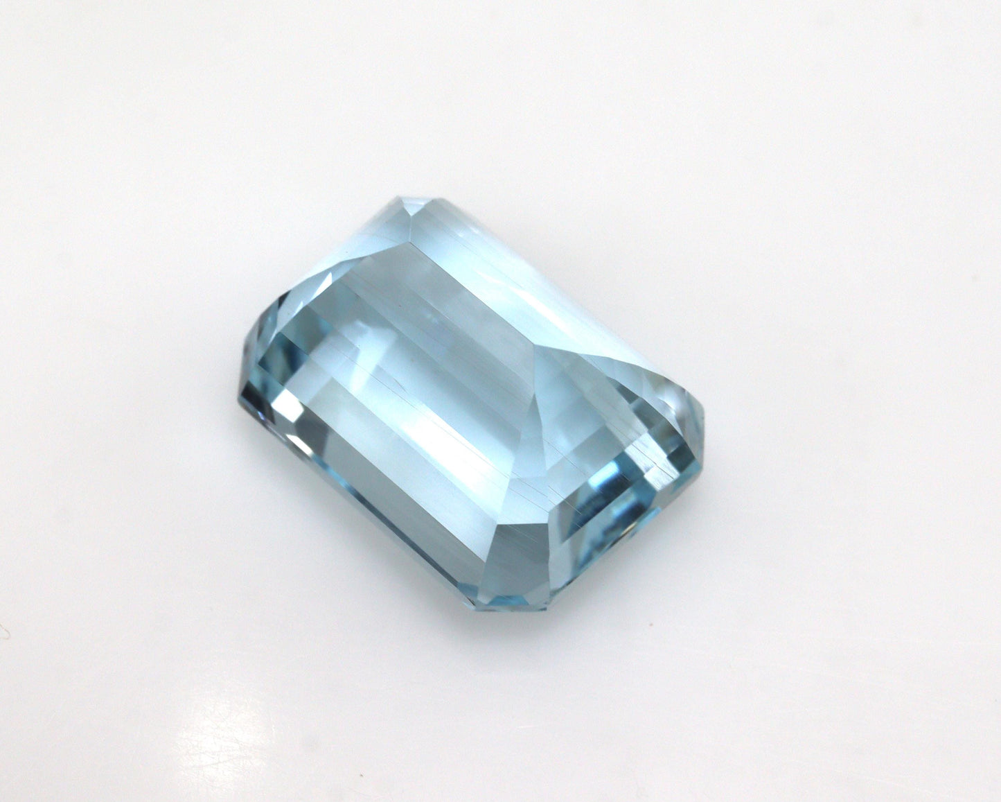 11.5Ct Emerald Cut Aquamarine Loose Gemstone, 14.6x10.9 mm AAA Aquamarine for Pendant or Ring, Emerald Cut Aquamarine, Custom Made Ring