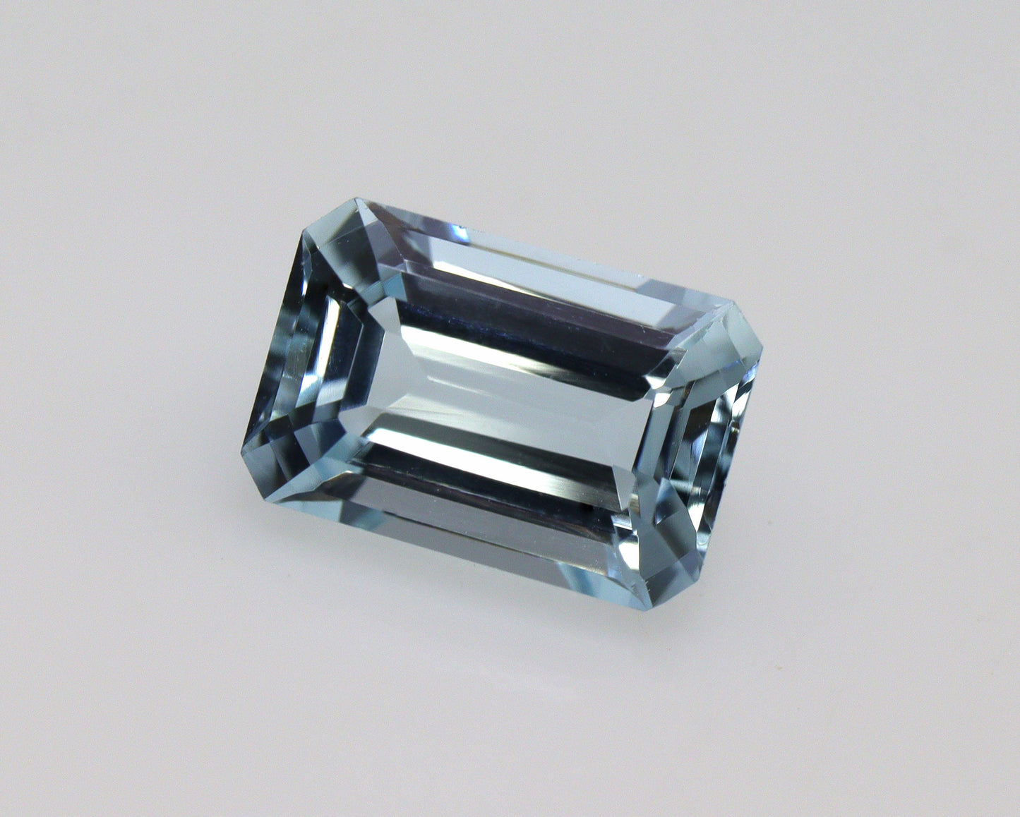 Natural Light Blue Aquamarine 1.4 Ct Emerald Cut | 8.1 × 5.5 mm Faceted Loose Gemstone | March Birthstone