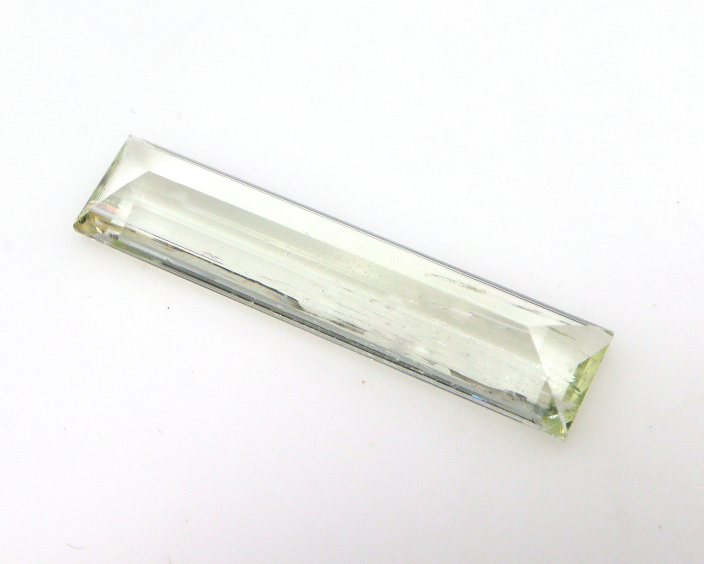 27.2x6 mm Natural Yellow Aquamarine Long Baguette, 6.6 Cts Unique Cut Heliodor, Skinny Cut, Pencils, Sleek Pendant, Bar Pendant, Vertical
