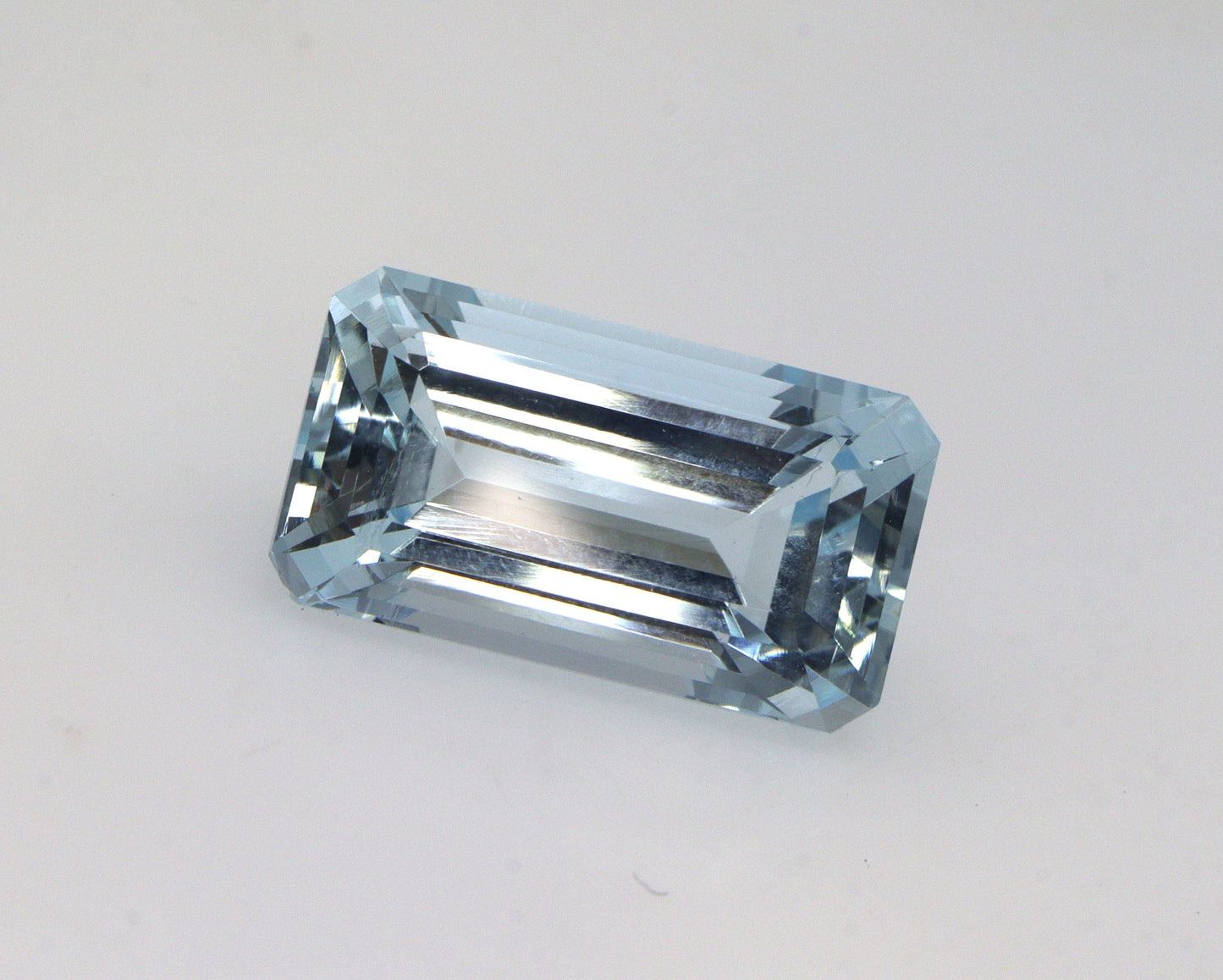3 Ct Natural Aquamarine Step Cut | 11.7x6.5 mm Loose Blue Aquamarine | Octagon / Baguette Cut for Ring or Pendant, Long Baguette