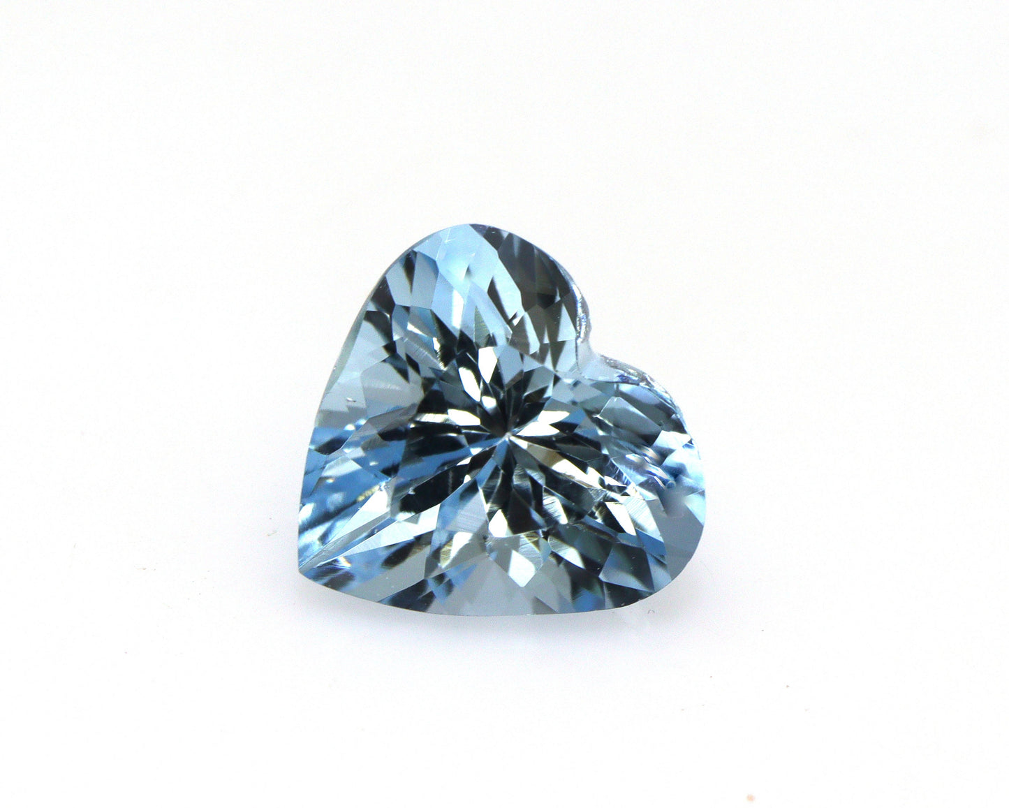 TOP BLUE 9.2 mm Natural Aquamarine Heart Shape, AAA+ Faceted Gemstone, Fine Cut Heart Aquamarine for Engagement Ring or Pendant