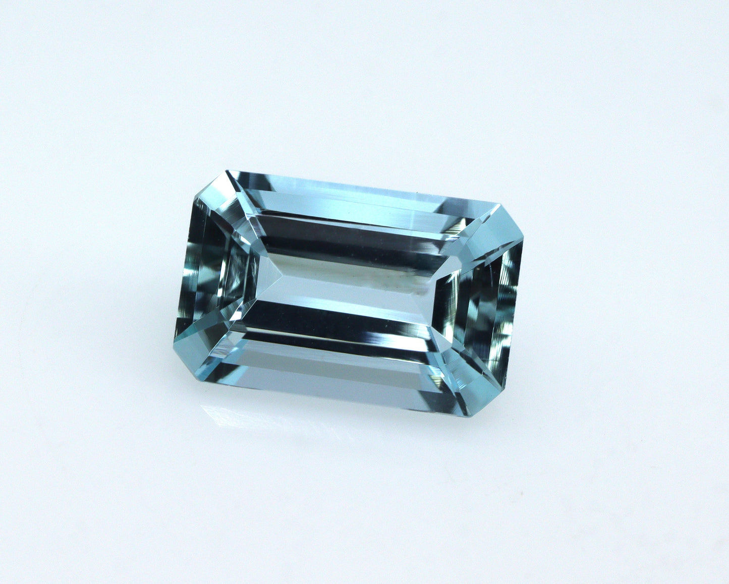 1.8 Ct AAA Natural Aquamarine Emerald Cut (9.3x6 mm) – Medium Blue Loose Gemstone | East-West Ring Stone