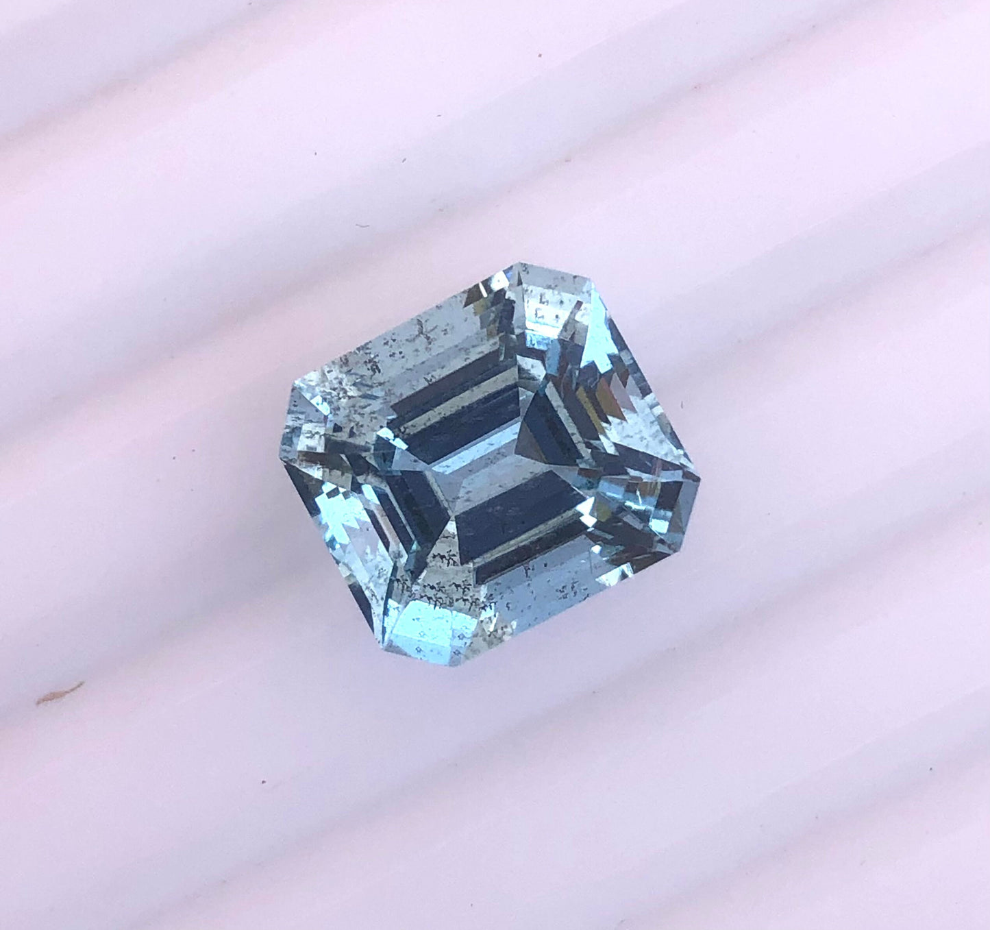 5.9 Ct Dark Blue Aquamarine Octagon • Natural Medium–Dark Blue Aquamarine • Big Statement Gemstone • Ocean Blue Aquamarine for Ring
