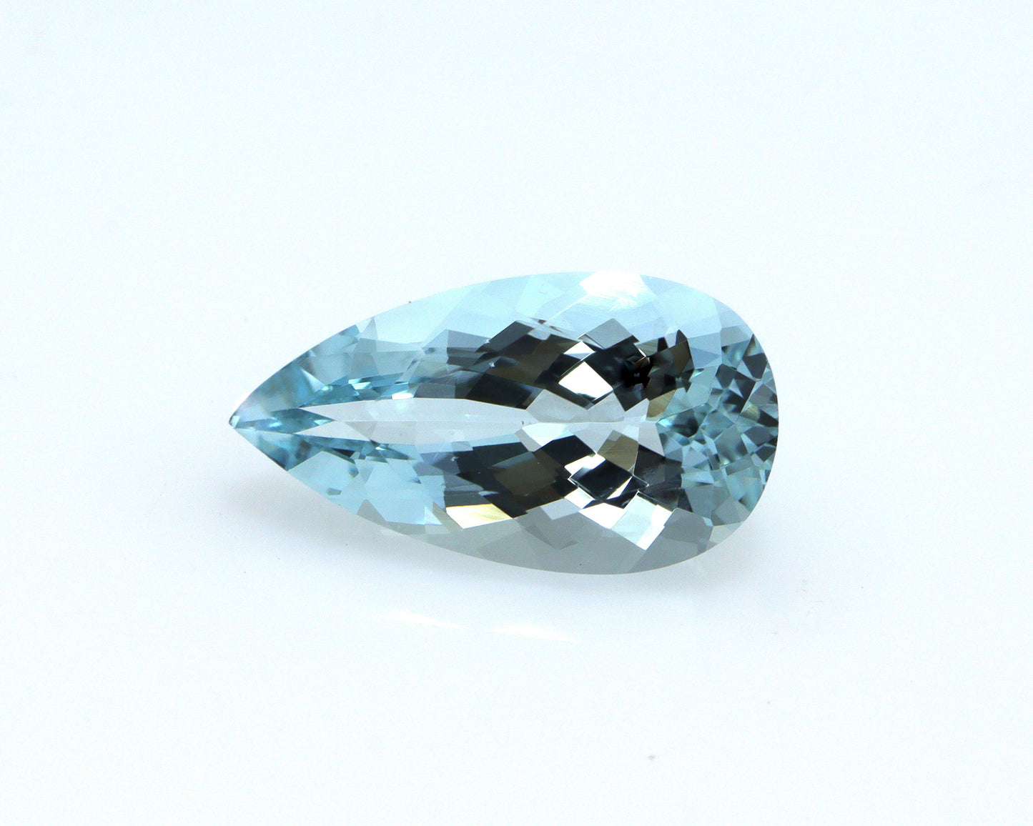 2.9 Ct Natural Aquamarine Pear Cut 13.7×7.5 mm – AAA Medium Blue March Birthstone Gemstone for Ring or Pendant
