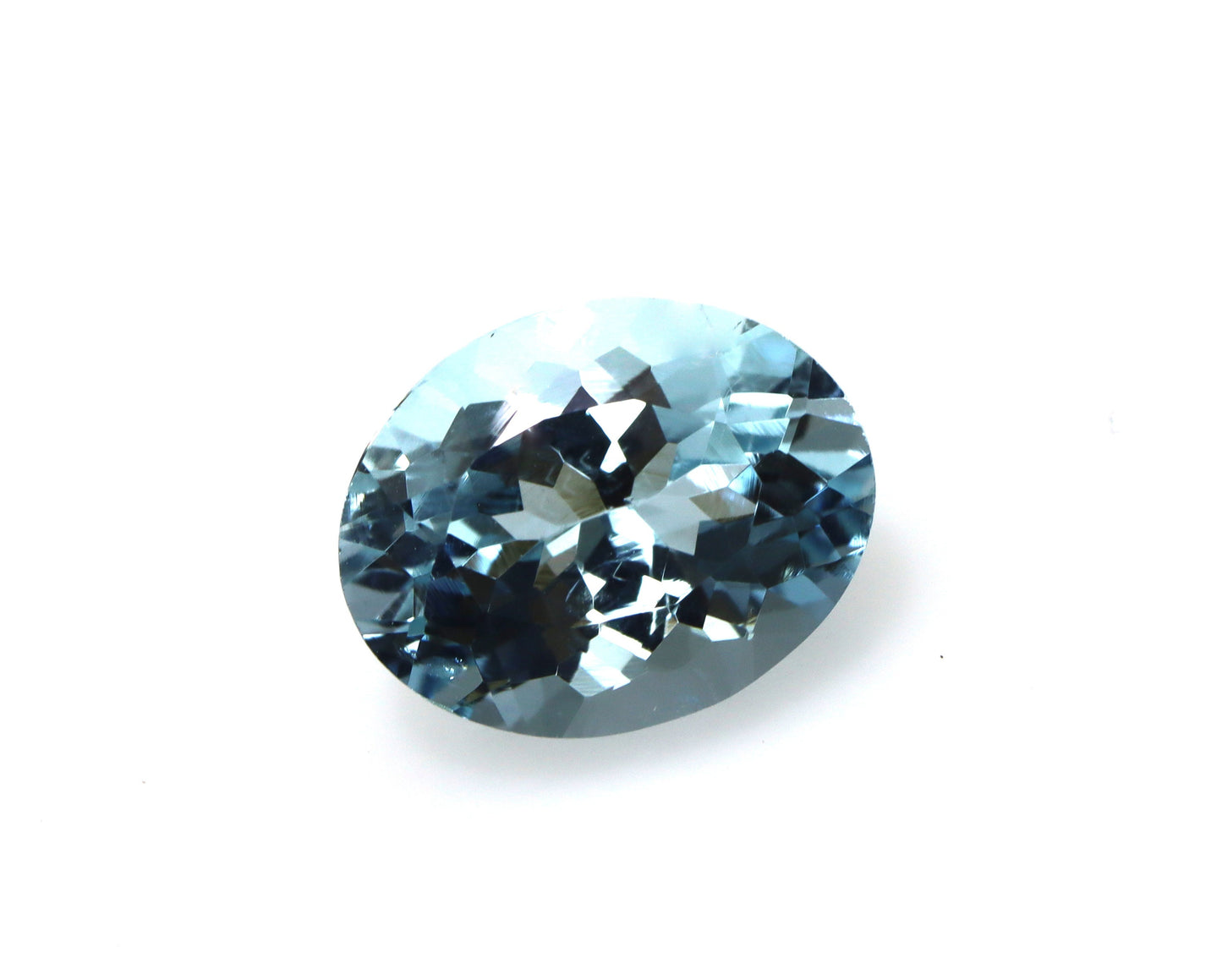 Top Color! 2.3 Cts Aquamarine Oval Cut, Dark Blue Natural Gemstone, 9.8x7.8 mm Eye Clean AAA Aquamarine for Ring
