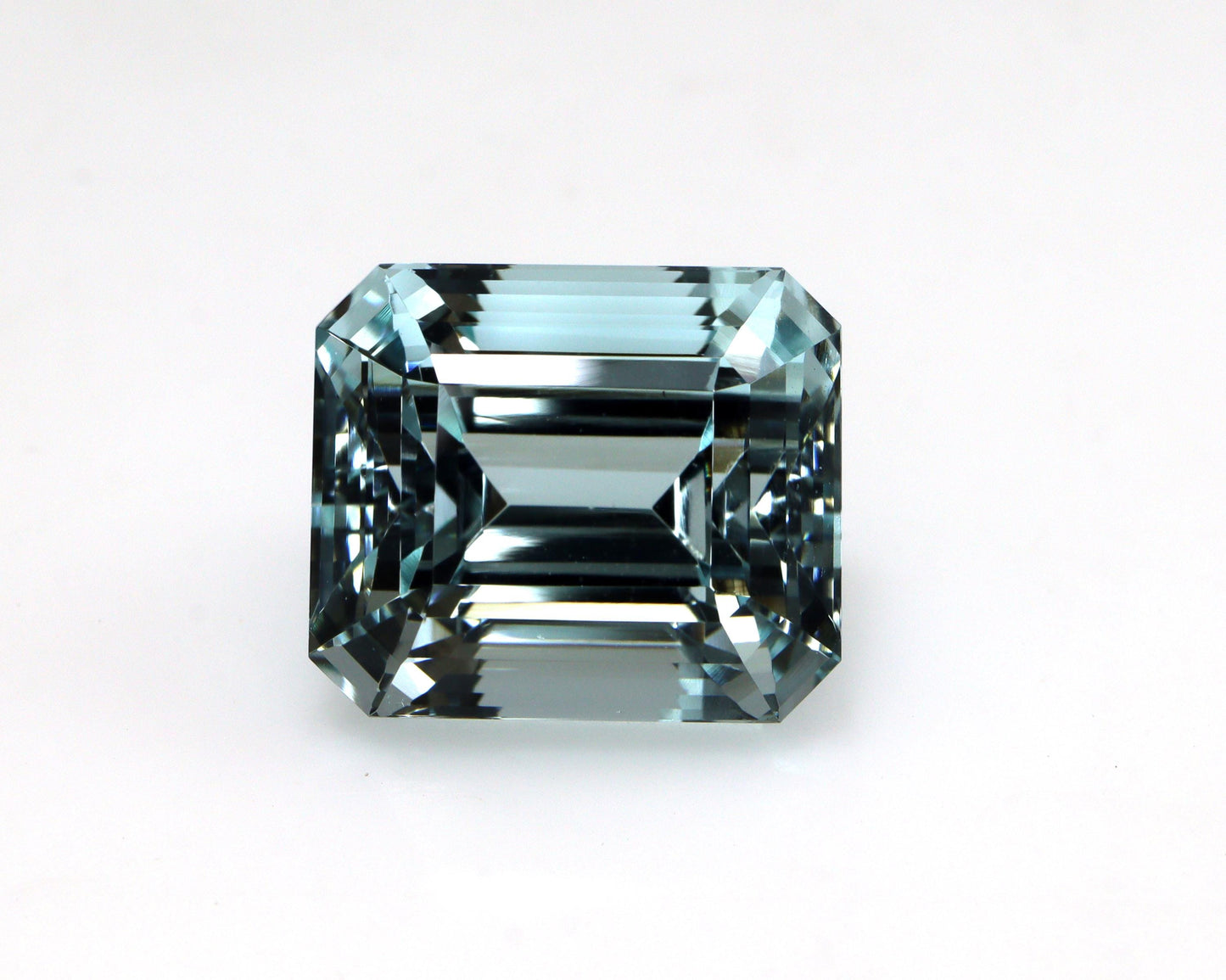 10.4 Ct Greenish Blue Aquamarine | Emerald Cut Gem 13x11.3mm | Flawless Brazilian Aquamarine | AAA Loose Gem for Ring, Big Emerald Cut Ring