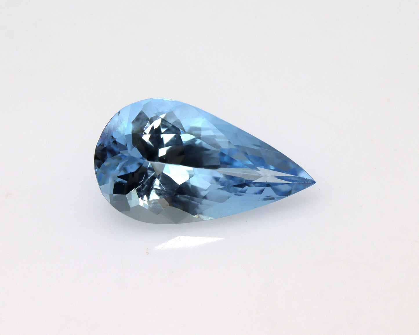 2.28 Ct Top Blue Aquamarine Pear Cut | AAA+ Loupe Clean Natural Gem | Unheated Untreated | Loose Aquamarine for Engagement Ring, Santa Maria