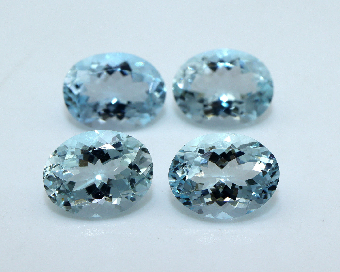 9x7 mm AAA Aquamarine Oval Wholesale Stones | Natural Calibrated Gemstone for Rings & Pendants, Loose Faceted Stone