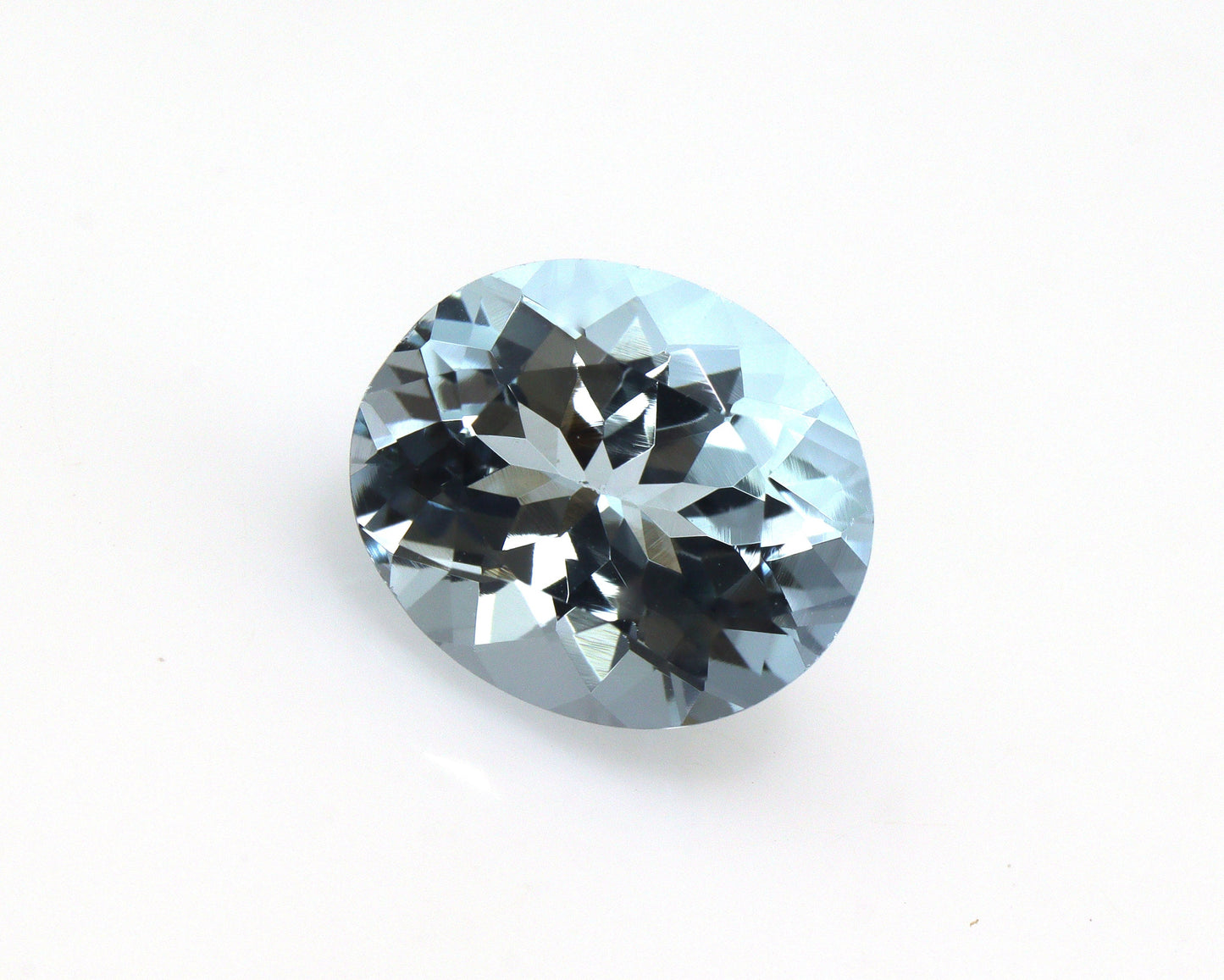 3.36 Cts Natural Aquamarine • 10.7x9.1 mm Oval Cut • Medium Blue • AAA Quality • Halo/Solitaire Ring Gemstone