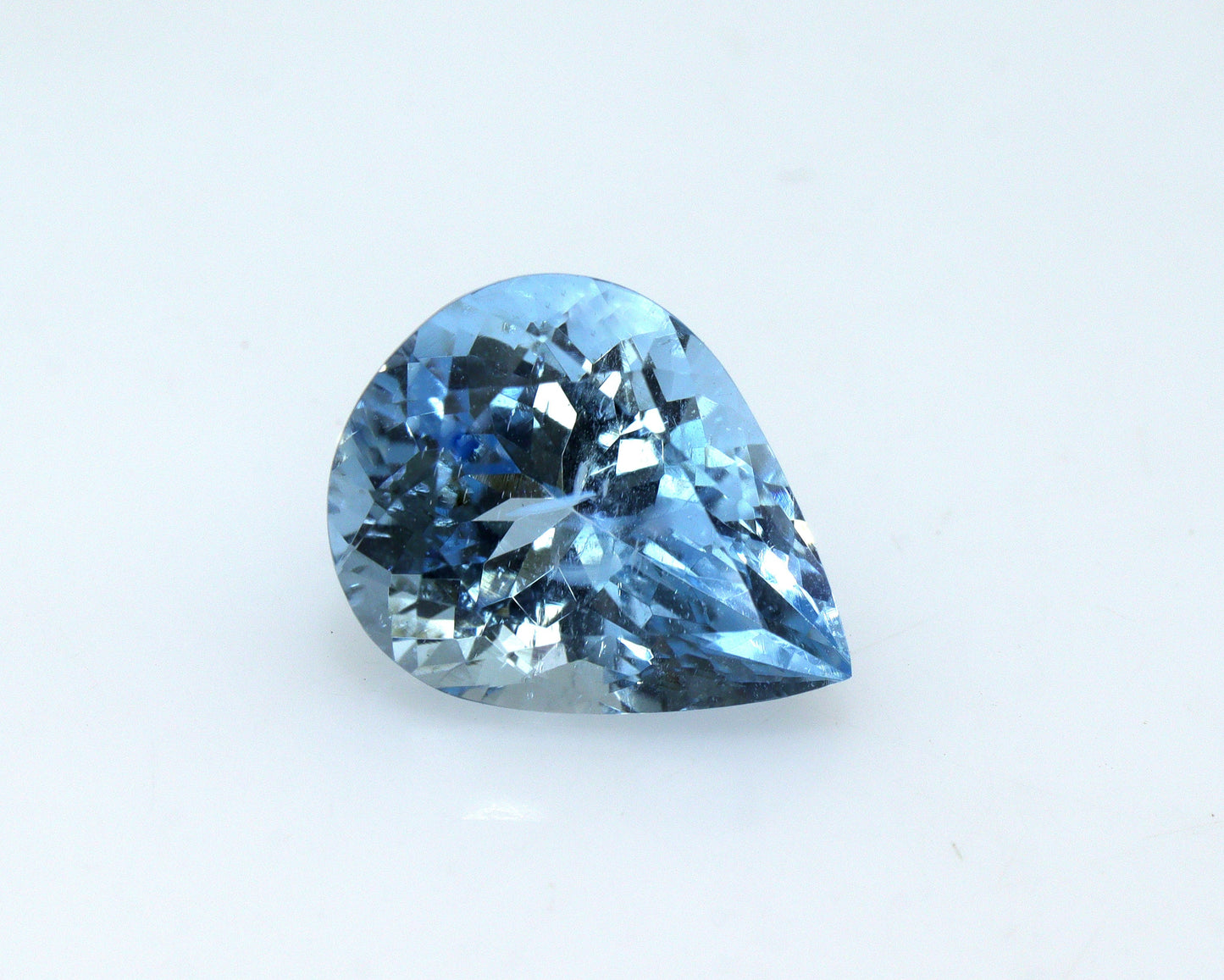 Natural Pear Aquamarine 2.4 Ct | Dark Blue Aquamarine Gemstone | March Birthstone | Loose Aquamarine for Engagement Ring