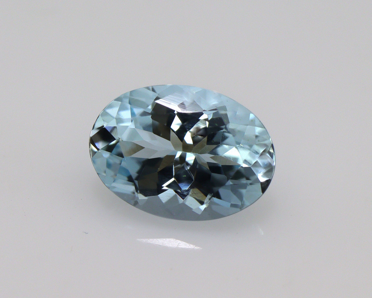 1.4 Ct Natural Aquamarine Oval Cut, 9x6.5 mm Eye Clean Gemstone, Light Blue Aquamarine for Halo Ring, Pendant or Solitaire, Fine Jewelry