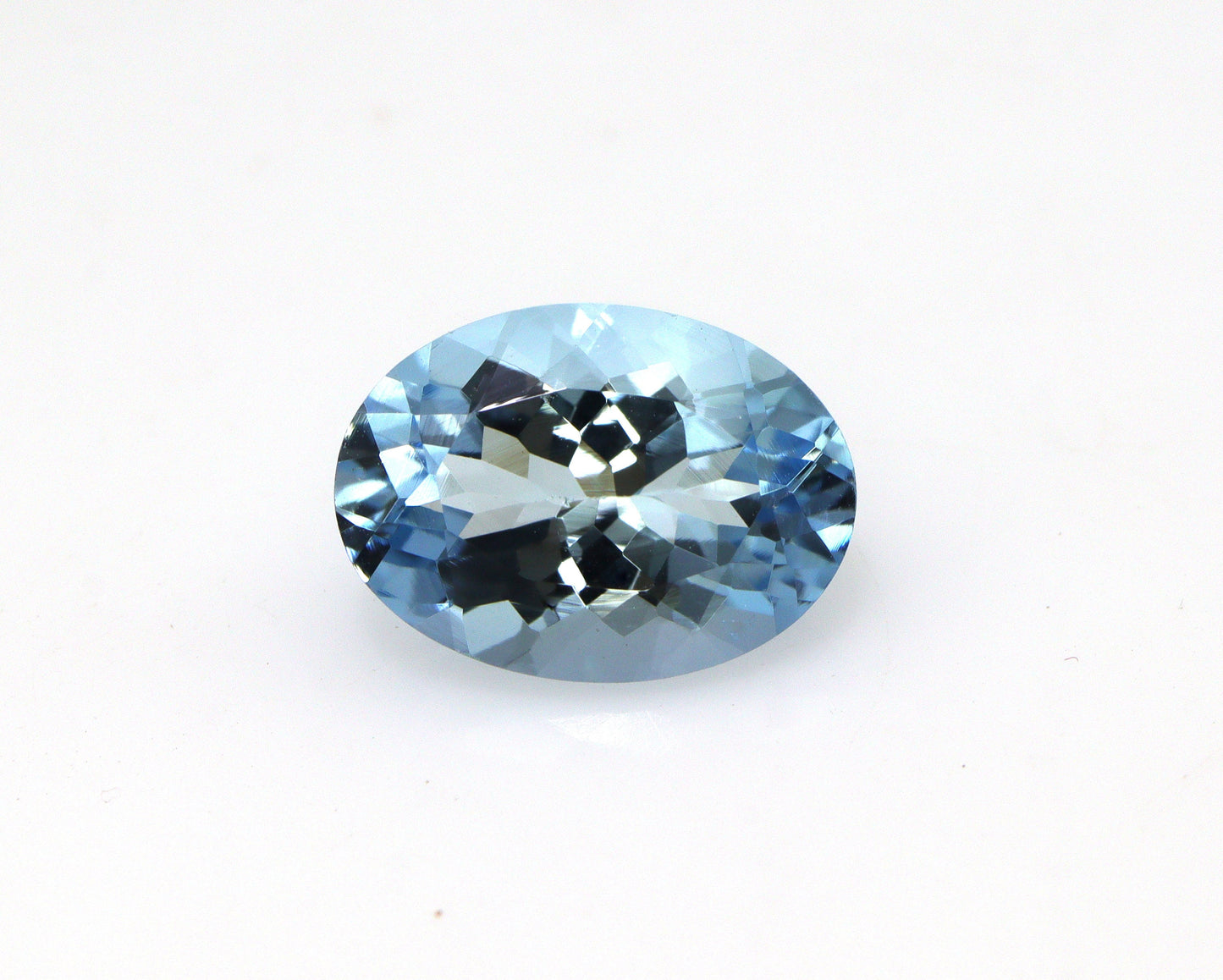 Top Color 2.5 Ct Natural Aquamarine Oval Cut | Close to Santa Maria Blue | Loupe Clean Loose Gemstone