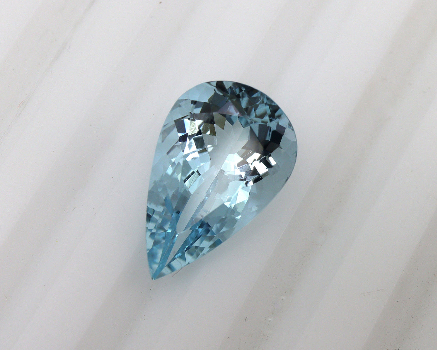4.2 Ct AAA+ Natural Aquamarine Pear Cut Gemstone | Pure Blue Aquamarine | March Birthstone | Top Grade Stone for Ring or Pendant