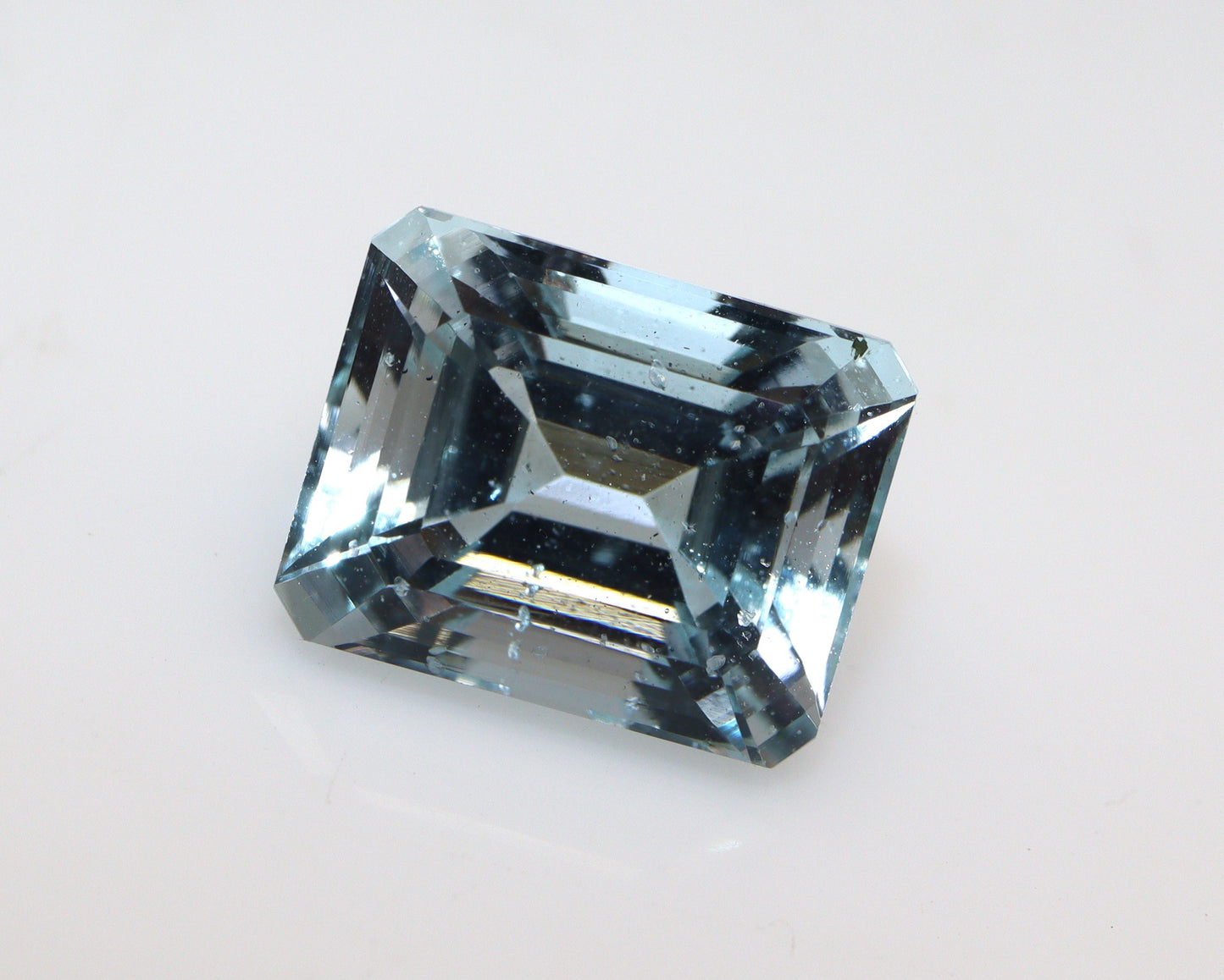 6.5 Ct Natural Aquamarine Emerald Cut | Large Blue Aquamarine Gemstone | March Birthstone | Octagon Loose Aquamarine for Ring Pendant