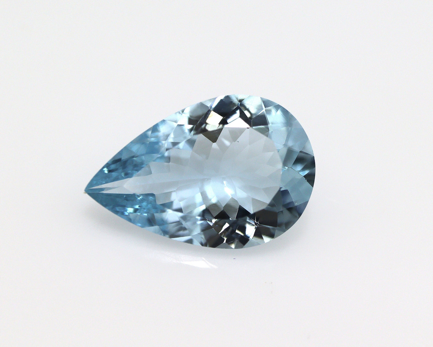 VIBRANT BLUE! 5.7 Cts Natural Aquamarine Pear, Faceted Blue Aquamarine For Aquamarine Pear Cut Engagement Ring, Aquamarine Diamond Pendant