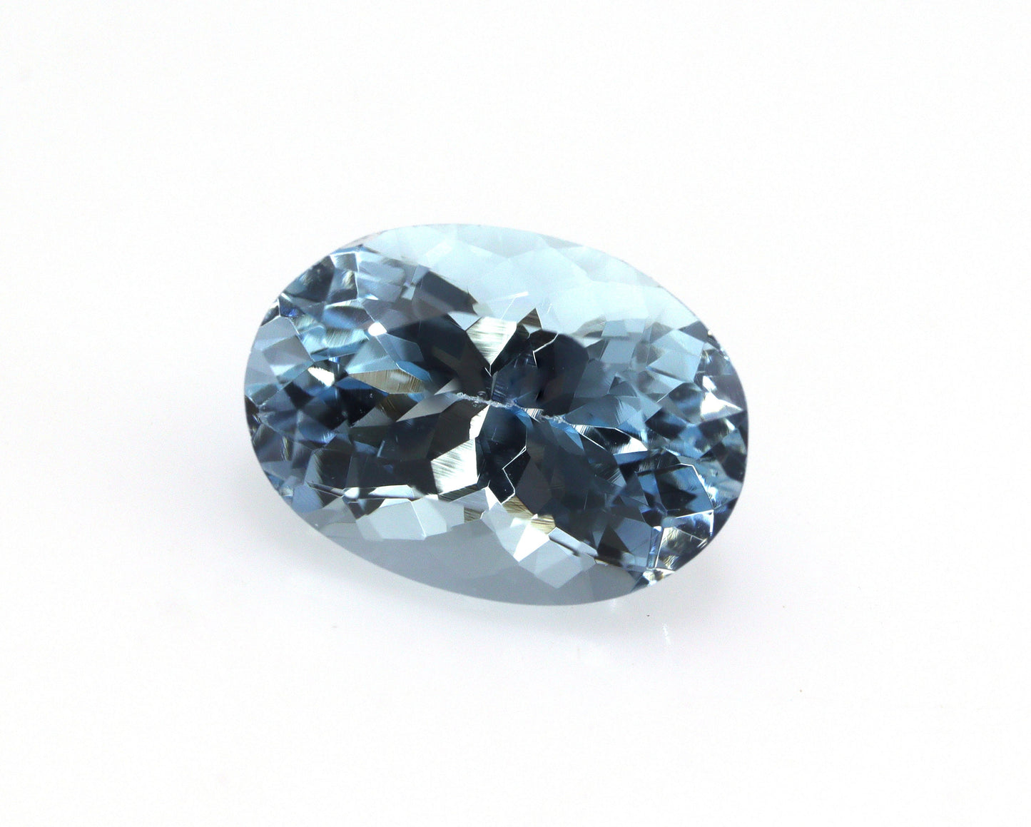 AAA 3.3 Ct Natural Aquamarine Oval Cut 11x8 mm | Micro Cut Full Luster | March Birthstone Gem for Ring or Pendant