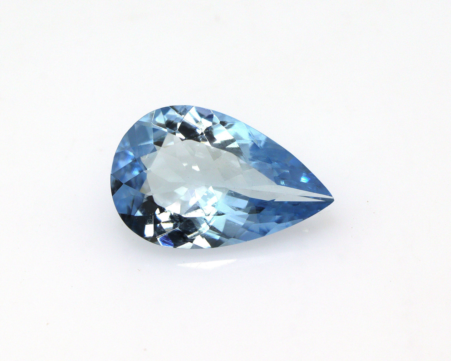 Top Color Aquamarine Pear Cut, AAA+ Genuine Blue Aquamarine, 11.3x7.2 Highly Saturated Pear Aquamarine, Top Notch Quality, Pear Cut Ring