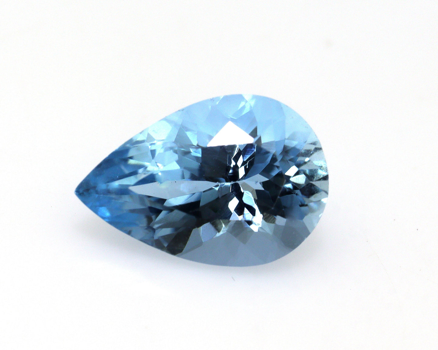 Santa Maria Aquamarine 2 Ct Pear | AAA+ Dark Blue Loupe Clean Aquamarine | Finest Deep Blue Aquamarine for Engagement Ring, CERTIFIED