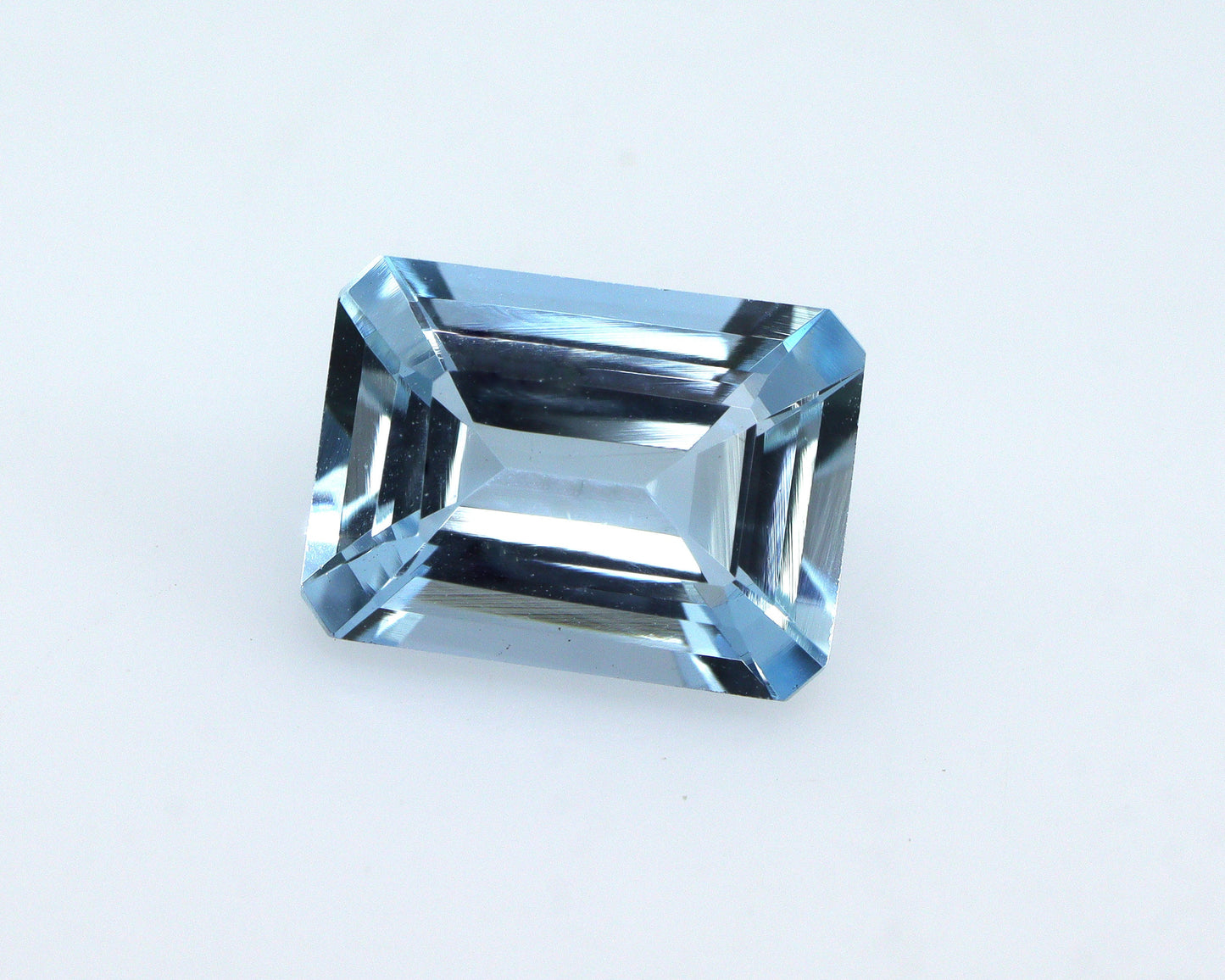 1.4ct Emerald Cut Aquamarine | AAA Natural Blue Gemstone | Eye Clean Aquamarine for Ring | 8.3x6mm Custom Jewelry Stone, Custom Ring Stone