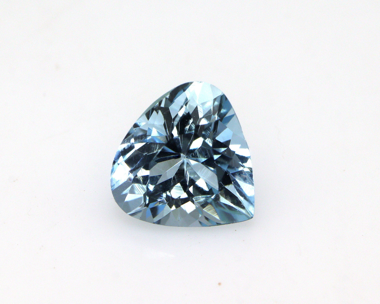 8 mm AAA Natural Aquamarine Heart Cut – 1.56 Ct Loose Blue Aquamarine | For Heart Wedding Ring, Necklace | Eye Clean & Transparent