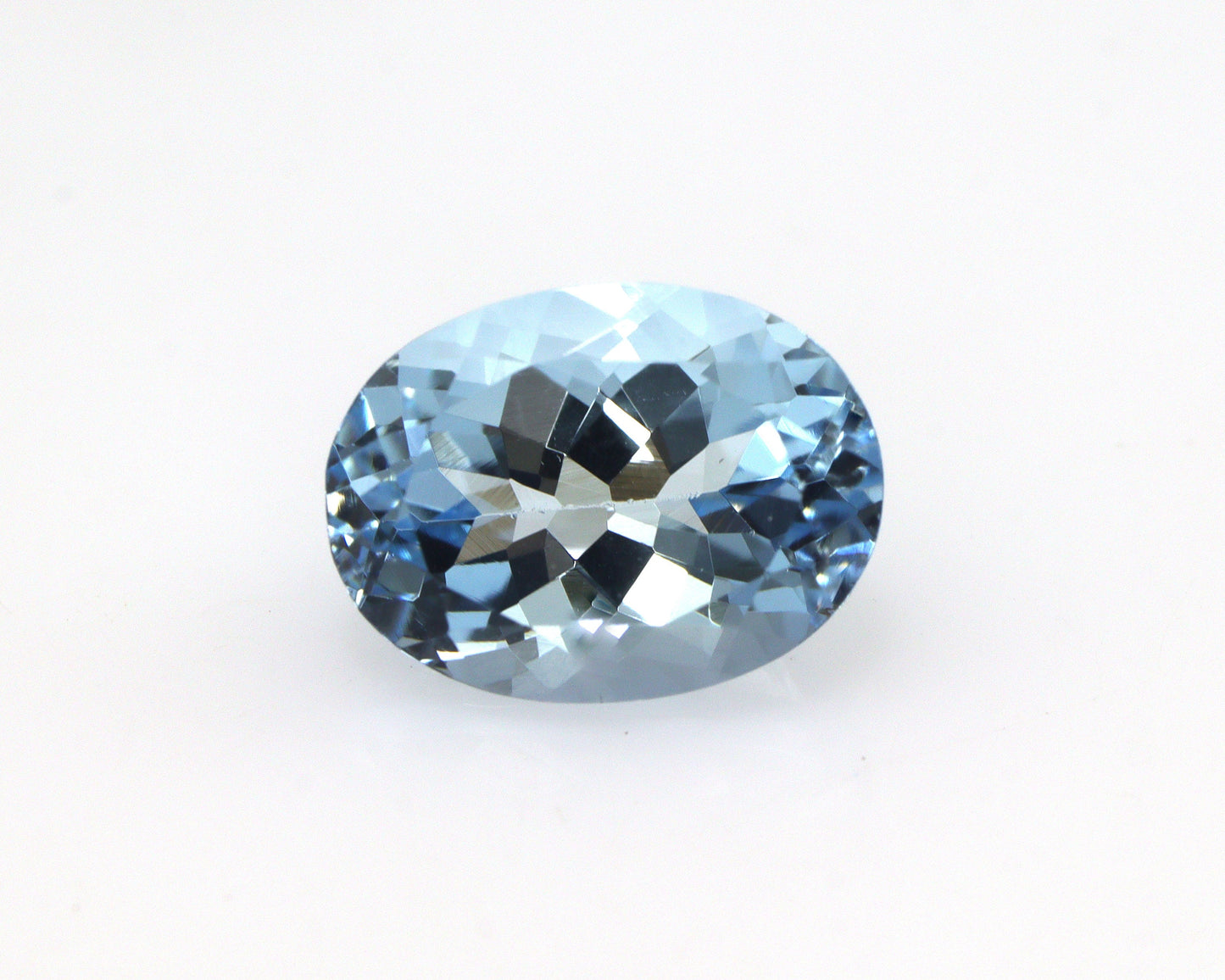 TOP BLUE! AAA 1.71 Ct Natural Aquamarine Oval Cut 8.8x6.5 mm | Eye Clean Aquamarine For Custom Ring Design