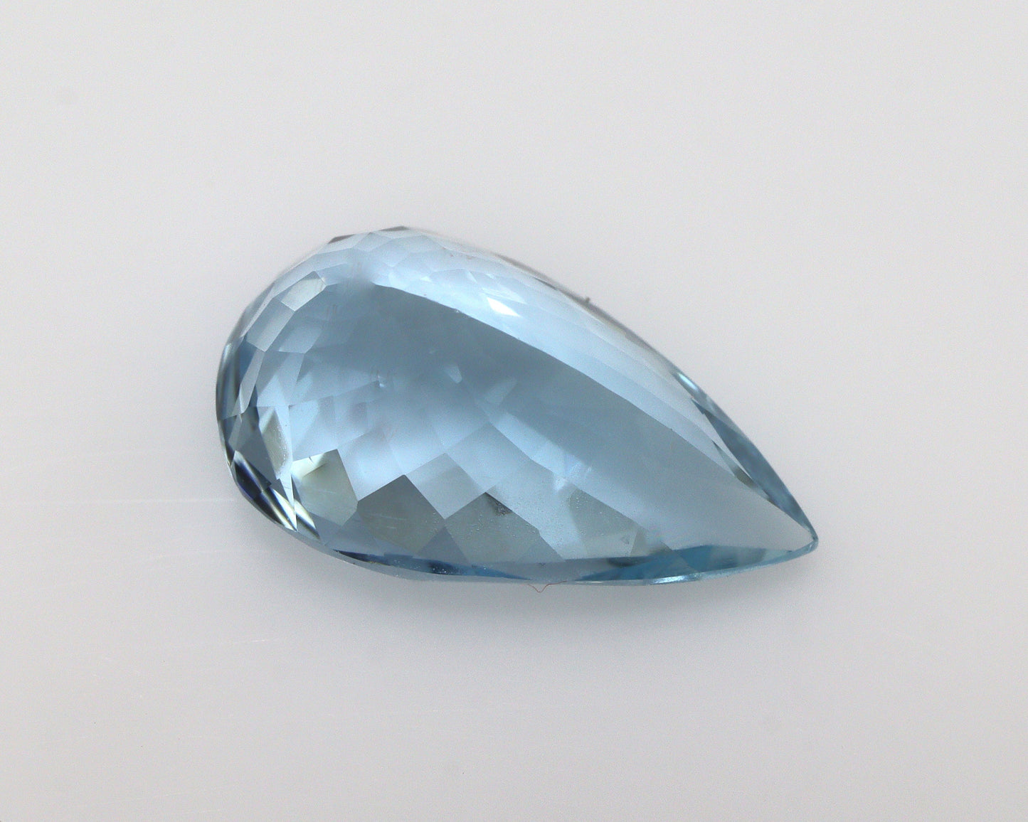 4.1 Ct Aquamarine Pear Cut – AAA+ Natural Blue Gemstone, Medium Dark Blue Aquamarine for Engagement Ring or Necklace, Wholesale Aquamarine