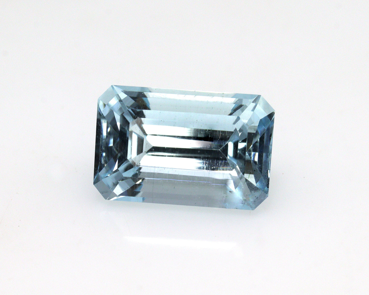 3 Ct Natural Aquamarine Emerald Cut, AAA Faceted Aquamarine Loose Gemstone, Blue Aquamarine Rectangle