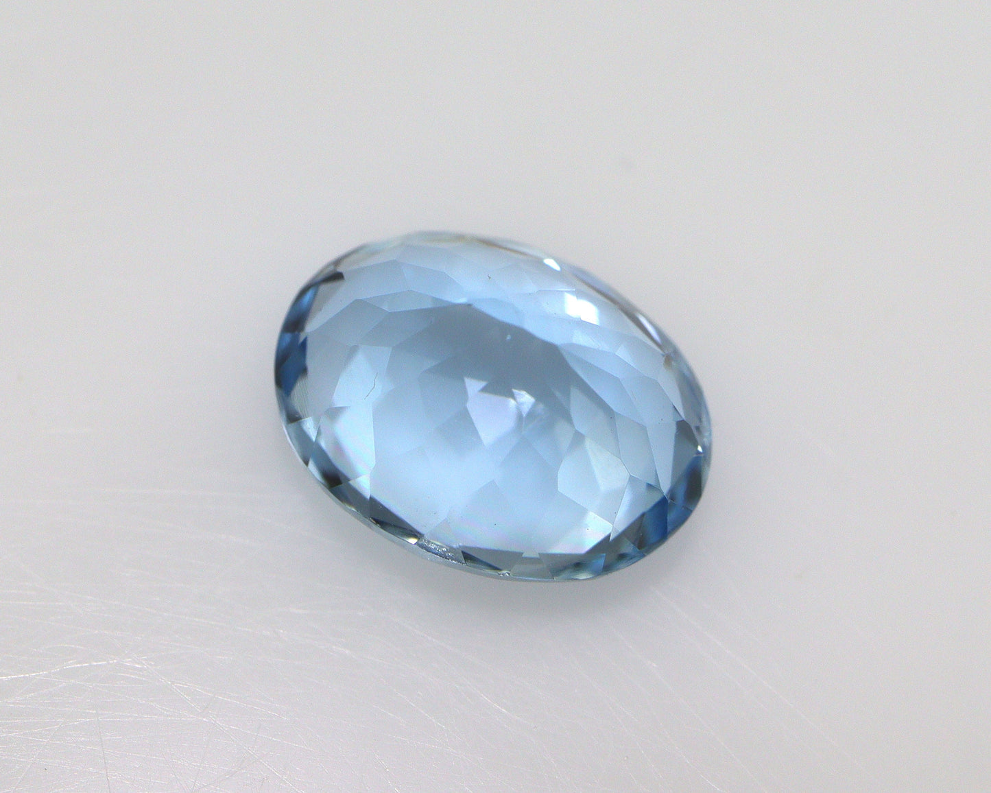 2 Ct Natural Aquamarine Oval Cut Gemstone | Deep Blue Aquamarine | March Birthstone | Micro Faceted Oval for Ring or Necklace Jewelry