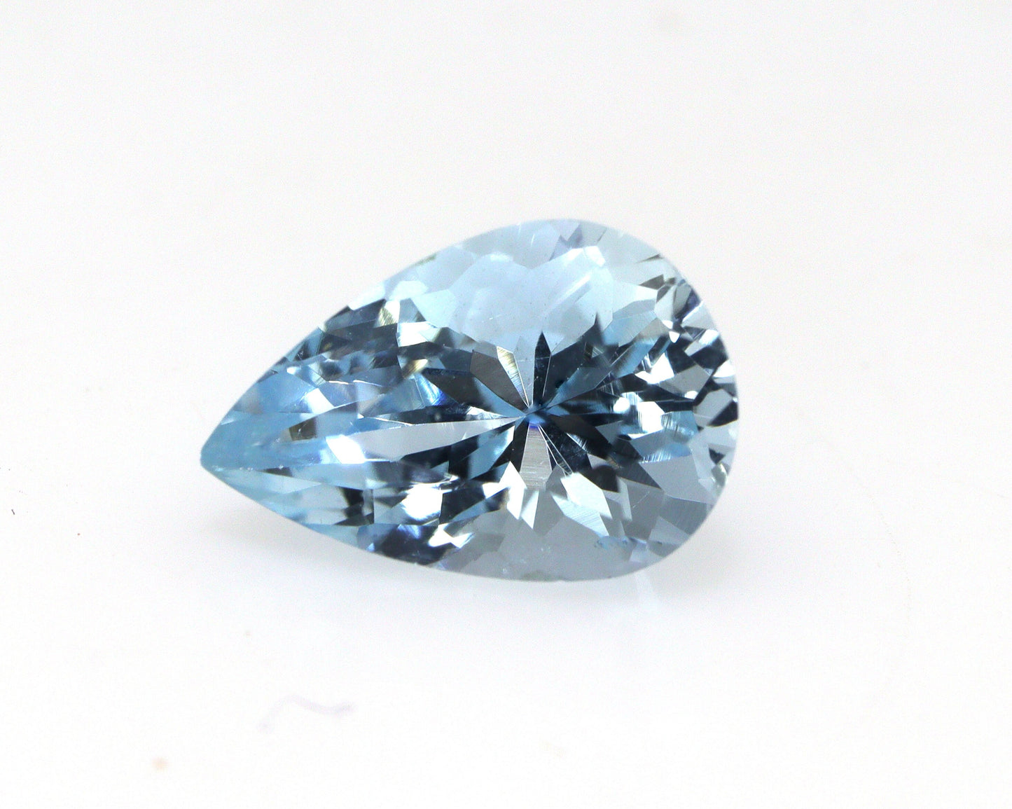 AAA Natural Aquamarine Pear 9x6 mm | 1.3 Ct Blue Gemstone | No Heat Untreated Aquamarine | March Birthstone | Engagement Ring Supply